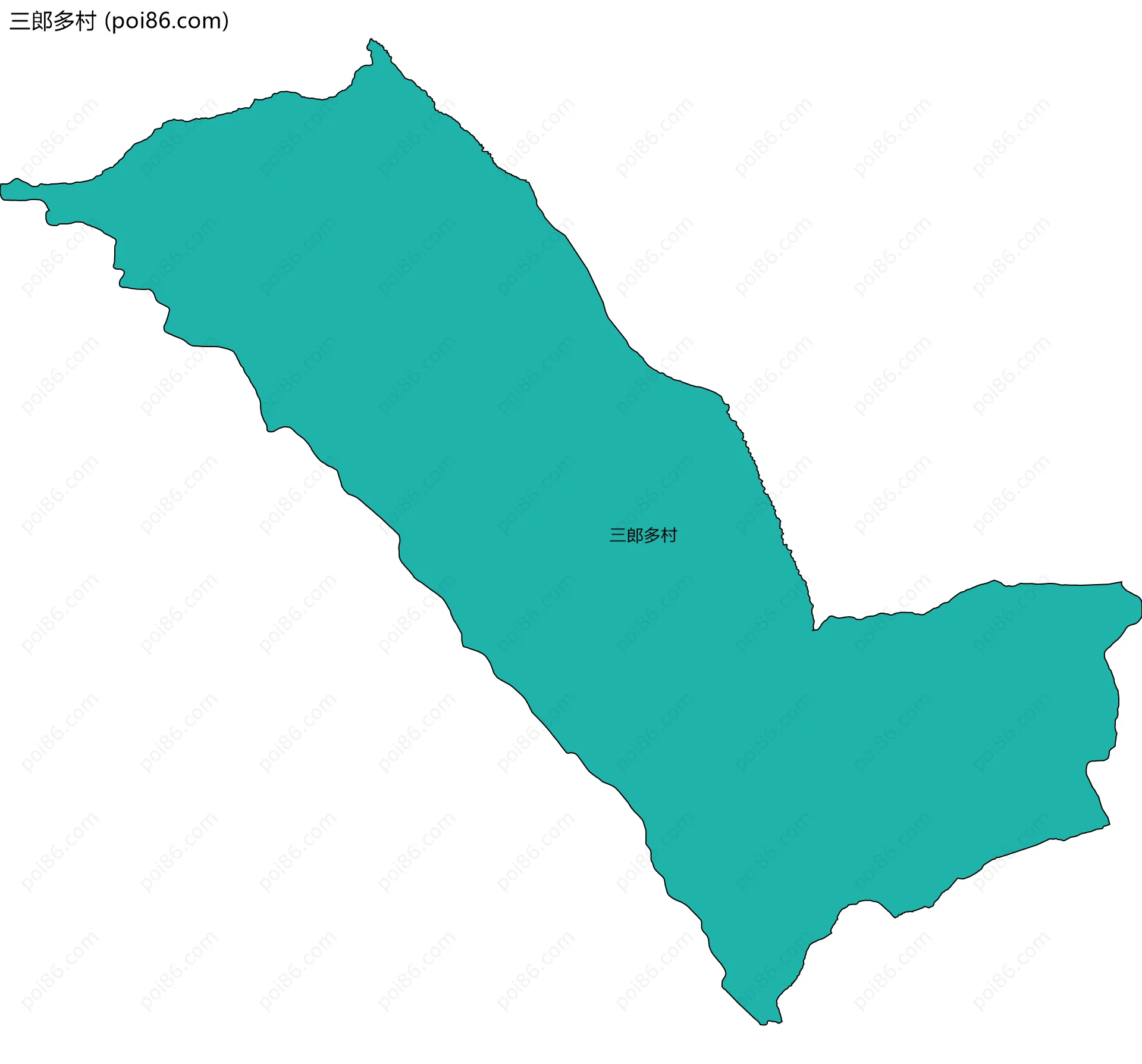 三郎多村边界地图