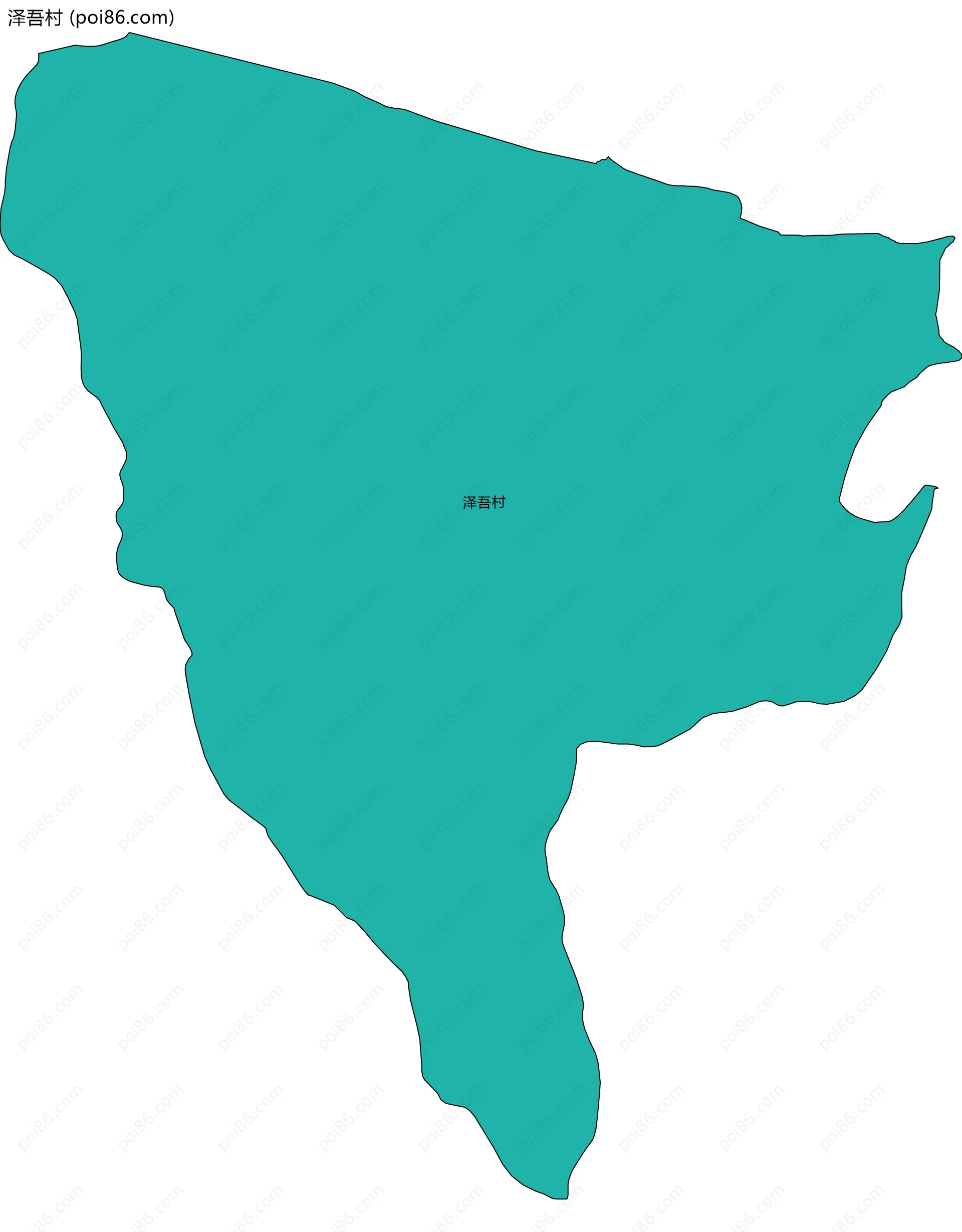 泽吾村边界地图