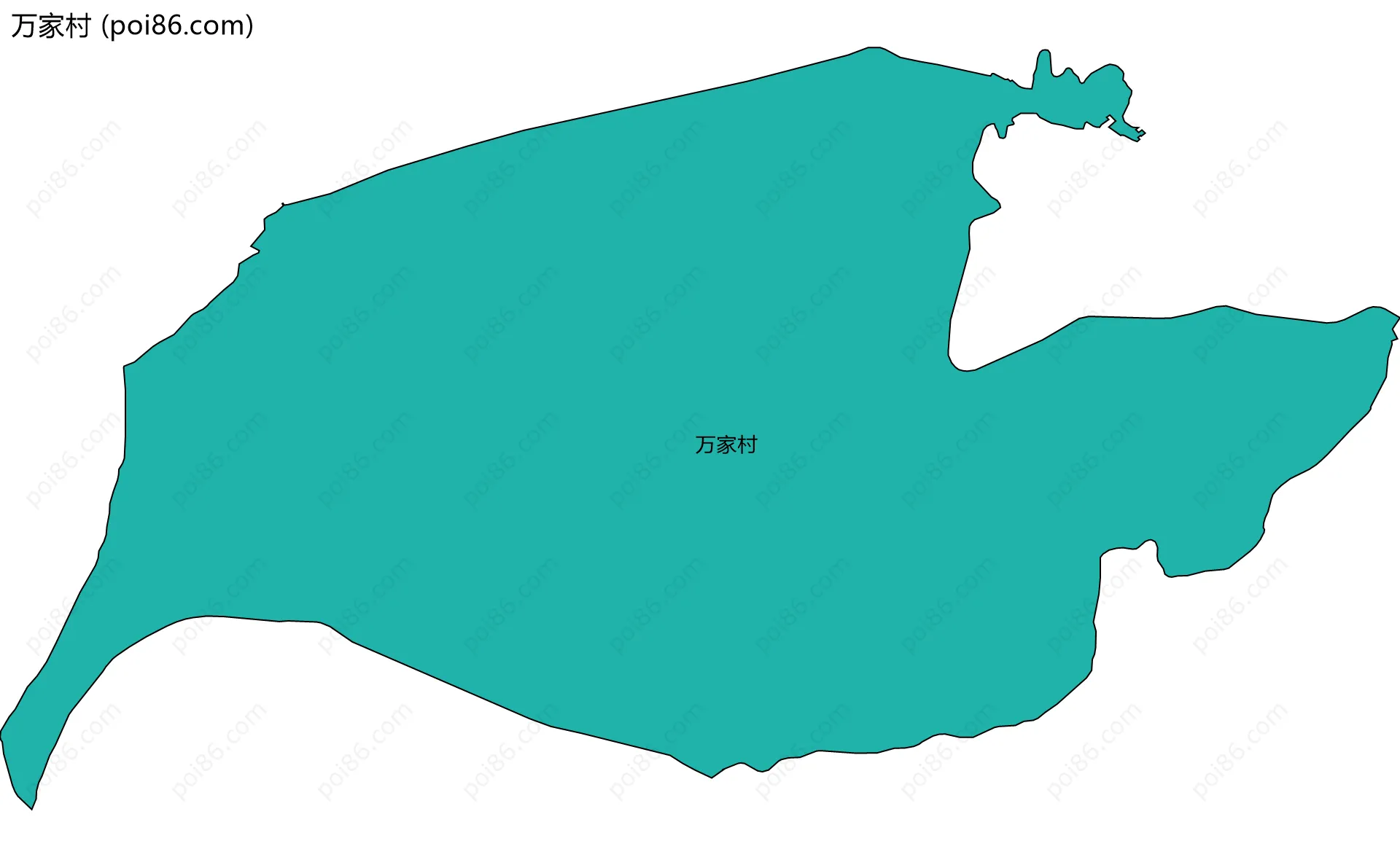 万家村边界地图