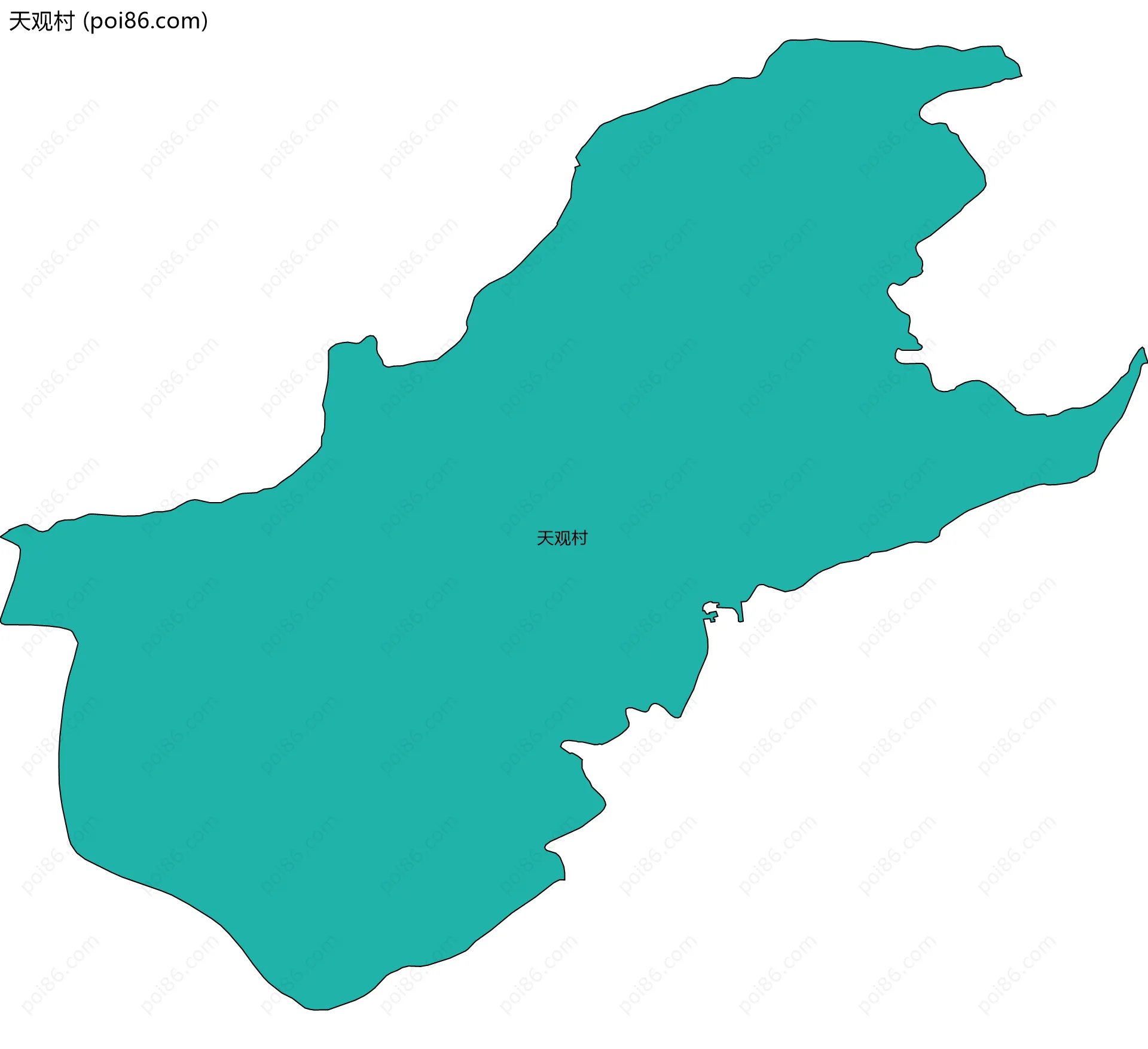 天观村边界地图