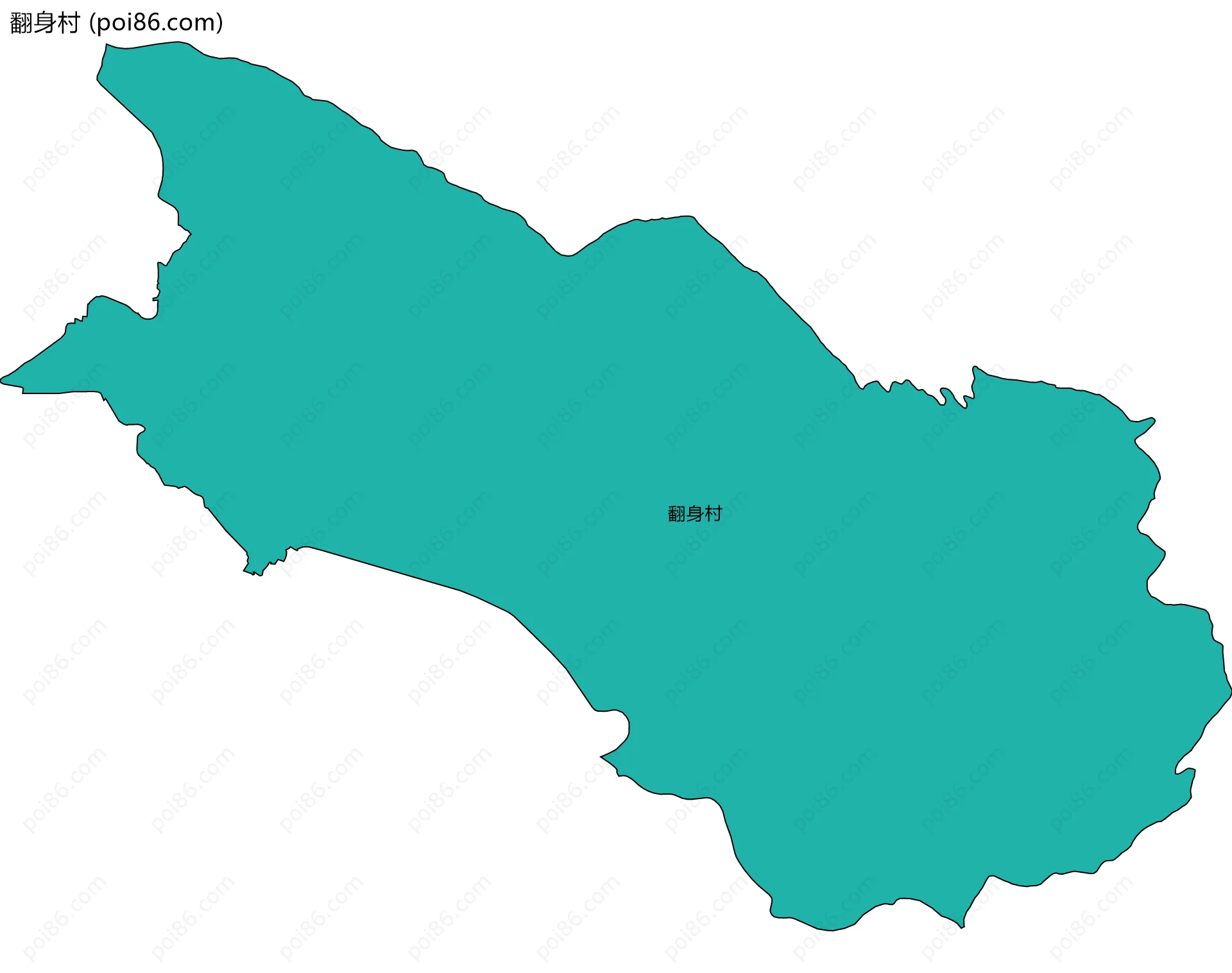 翻身村边界地图