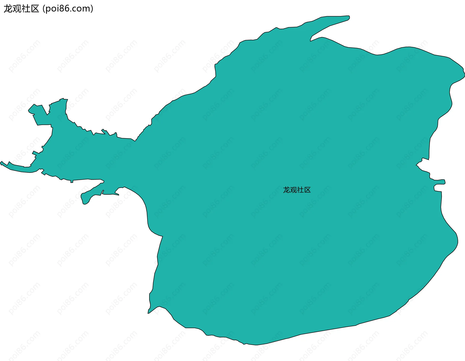 龙观社区边界地图