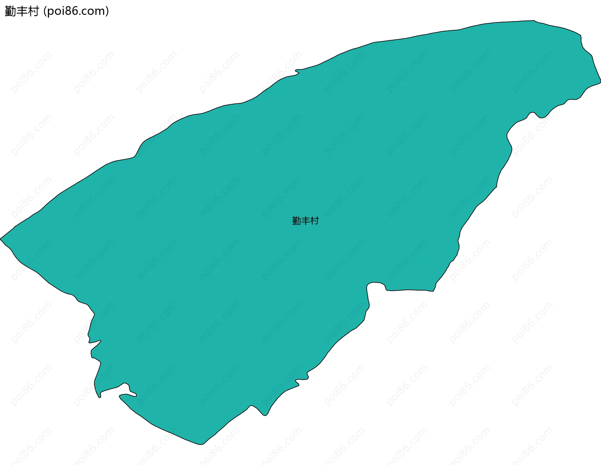勤丰村边界地图