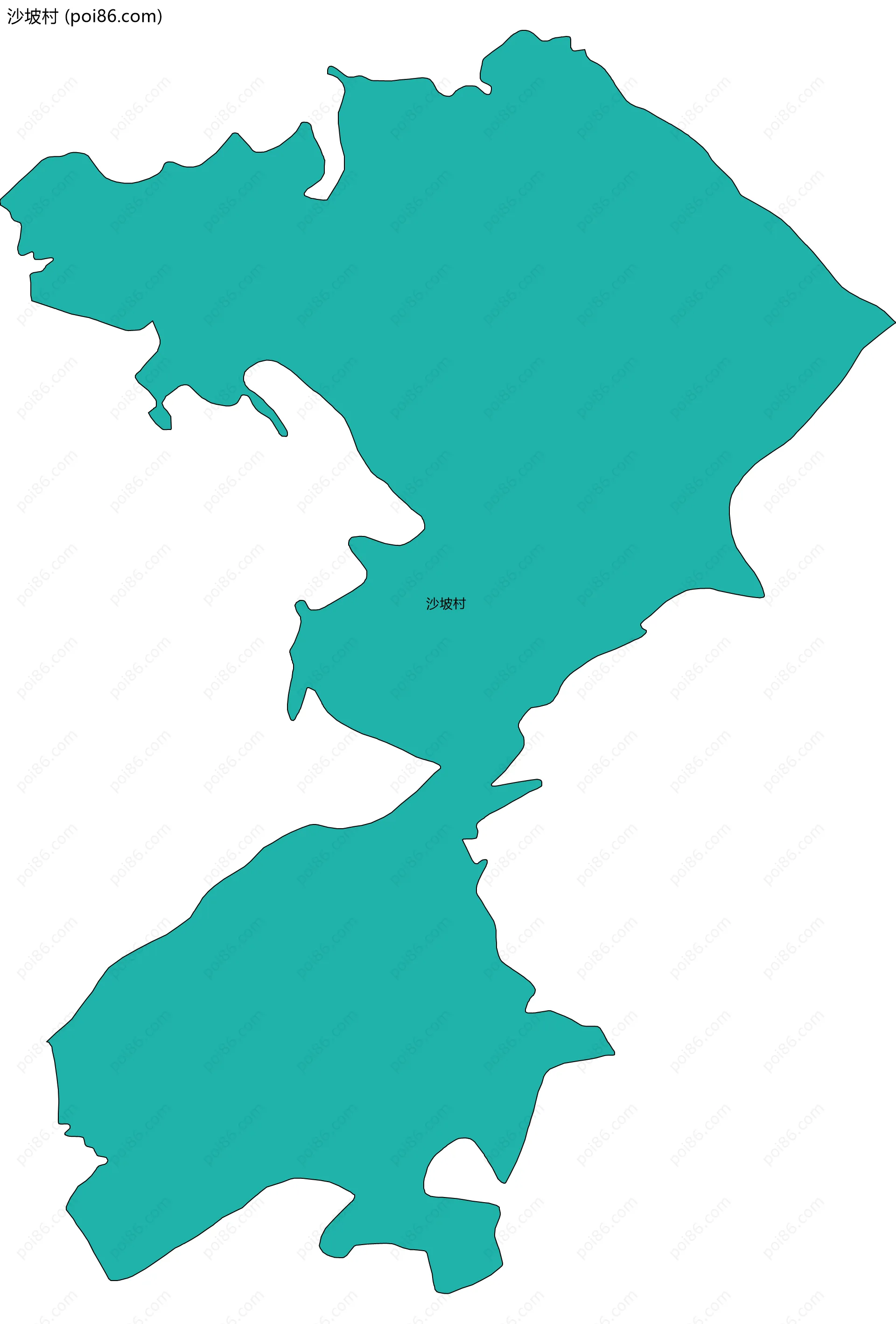 沙坡村边界地图