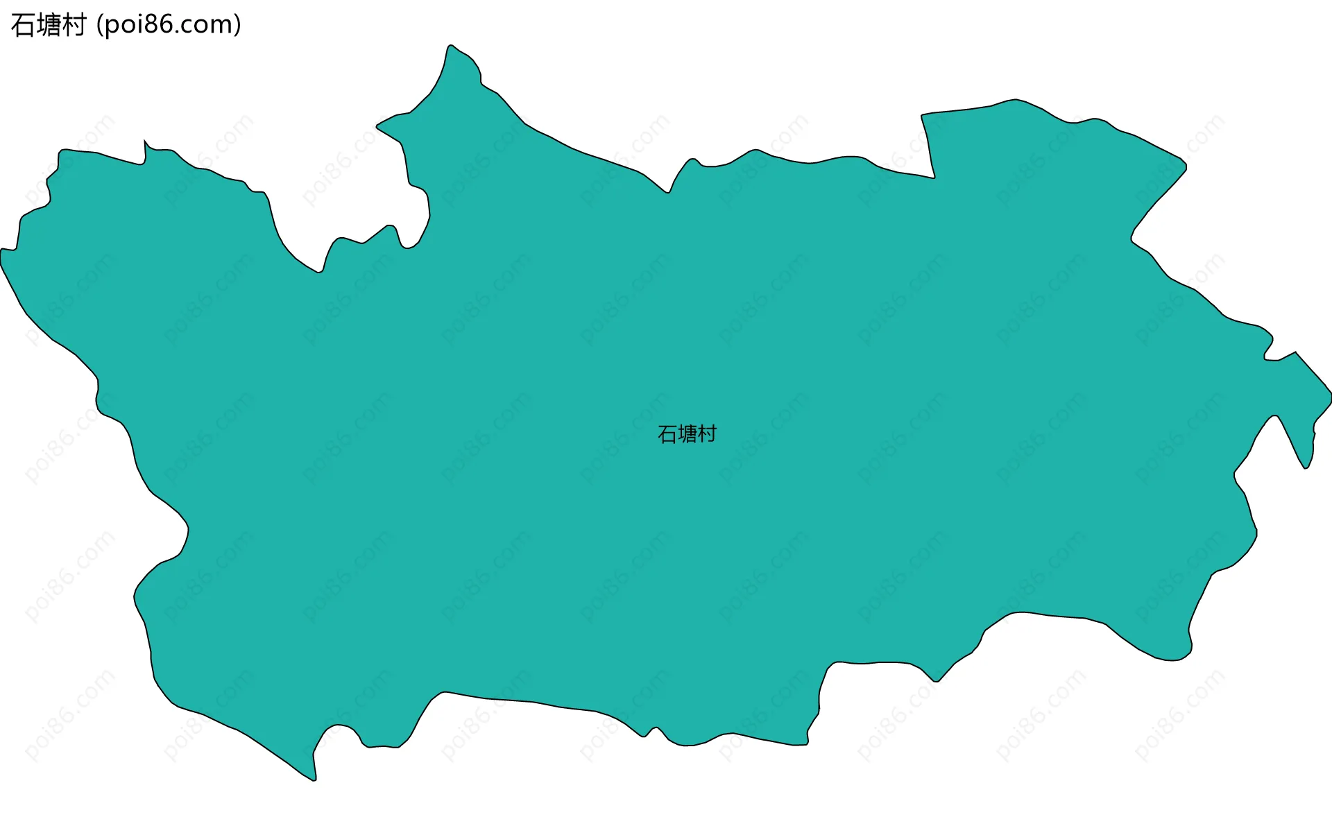 石塘村边界地图