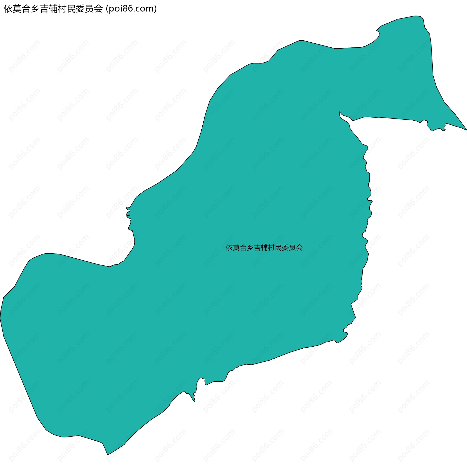 依莫合乡吉辅村民委员会边界地图