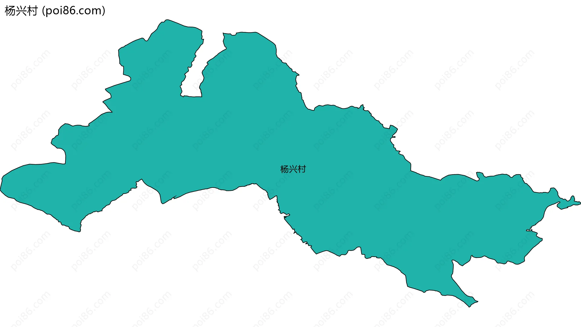 杨兴村边界地图