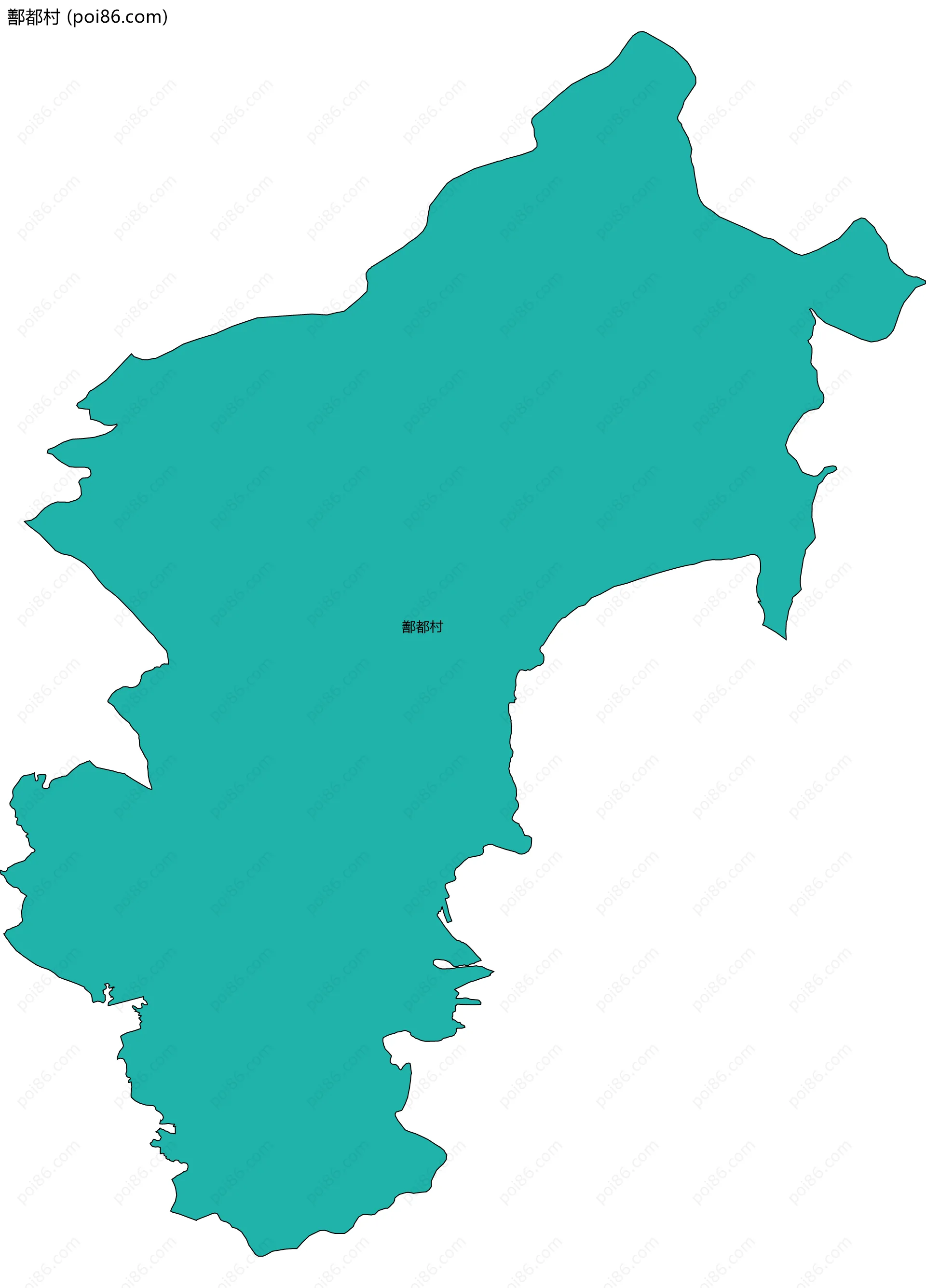 鄯都村边界地图