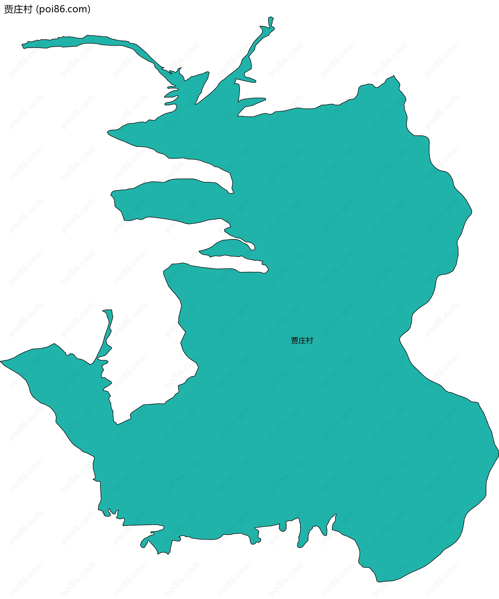 贾庄村边界地图