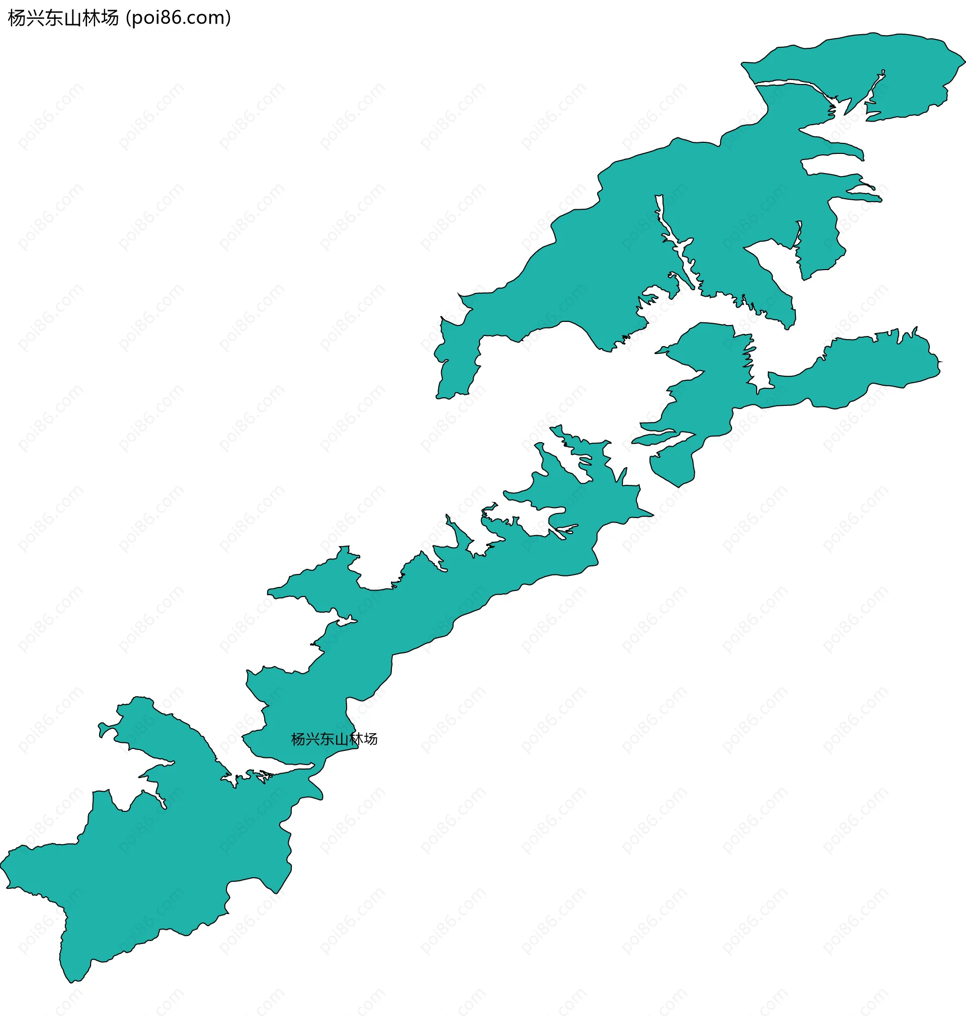 杨兴东山林场边界地图