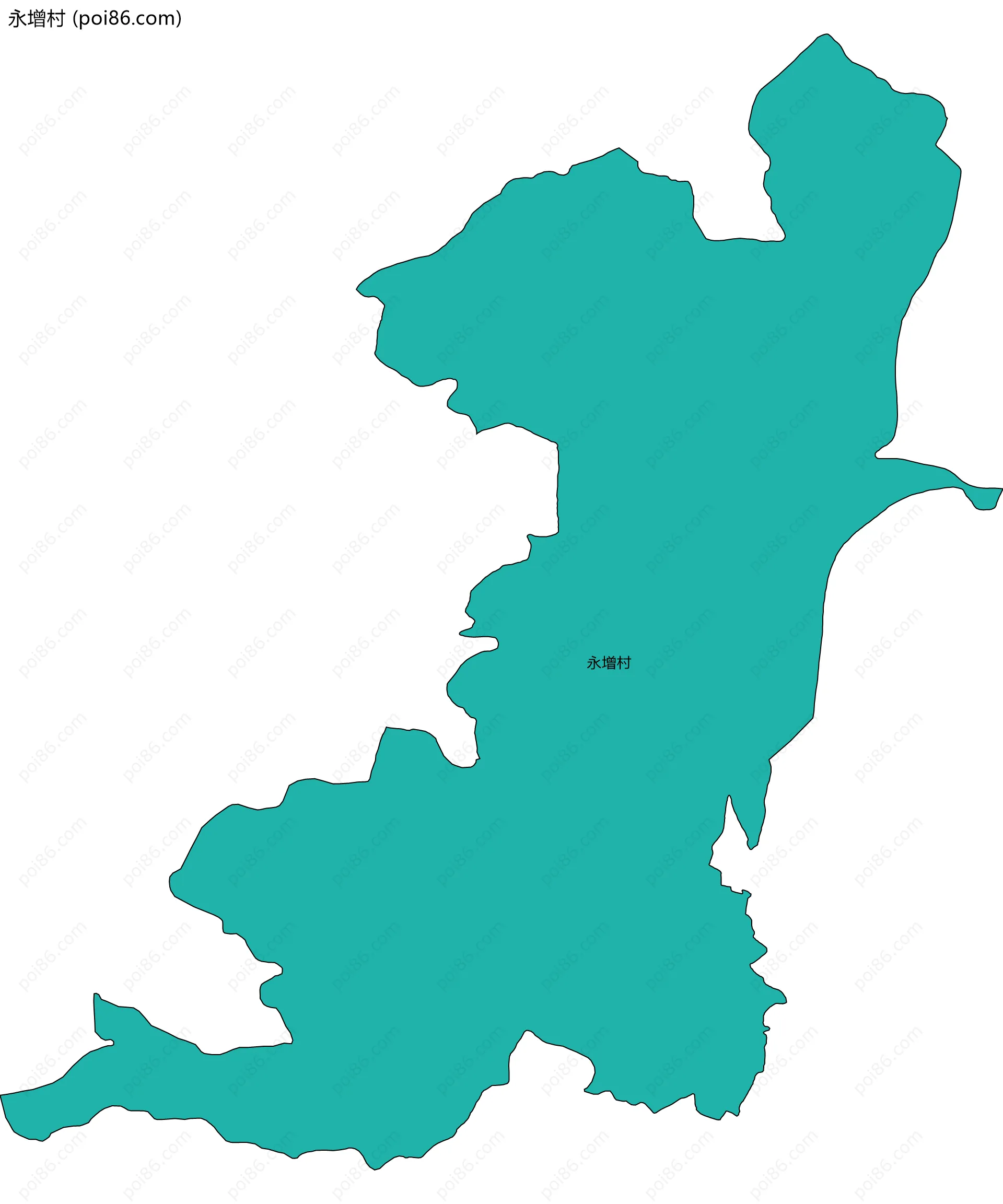 永增村边界地图