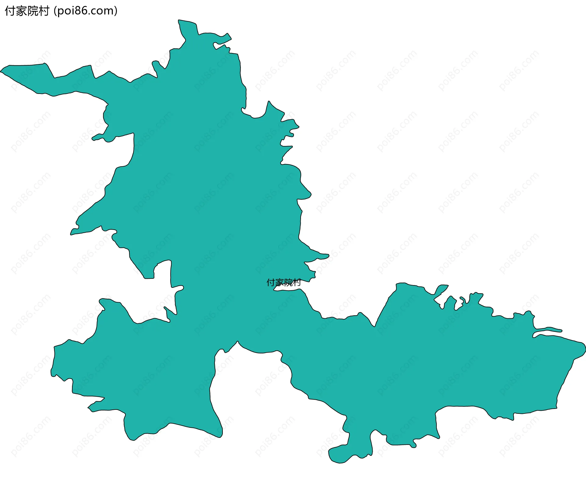 付家院村边界地图