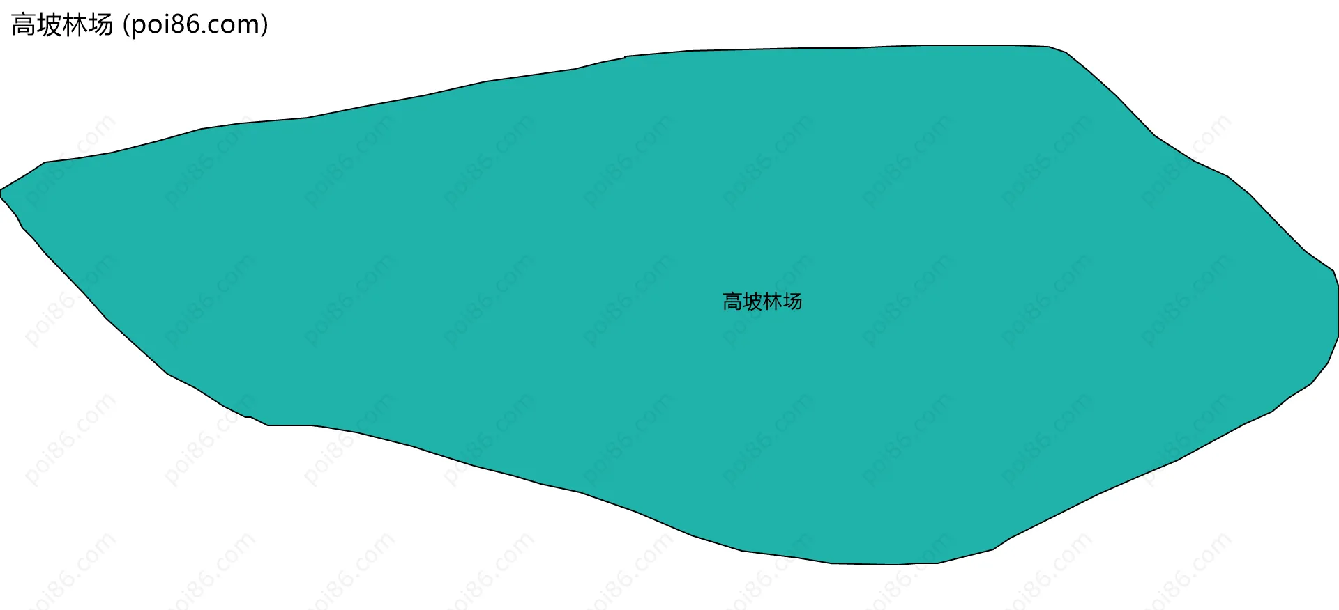 高坡林场边界地图