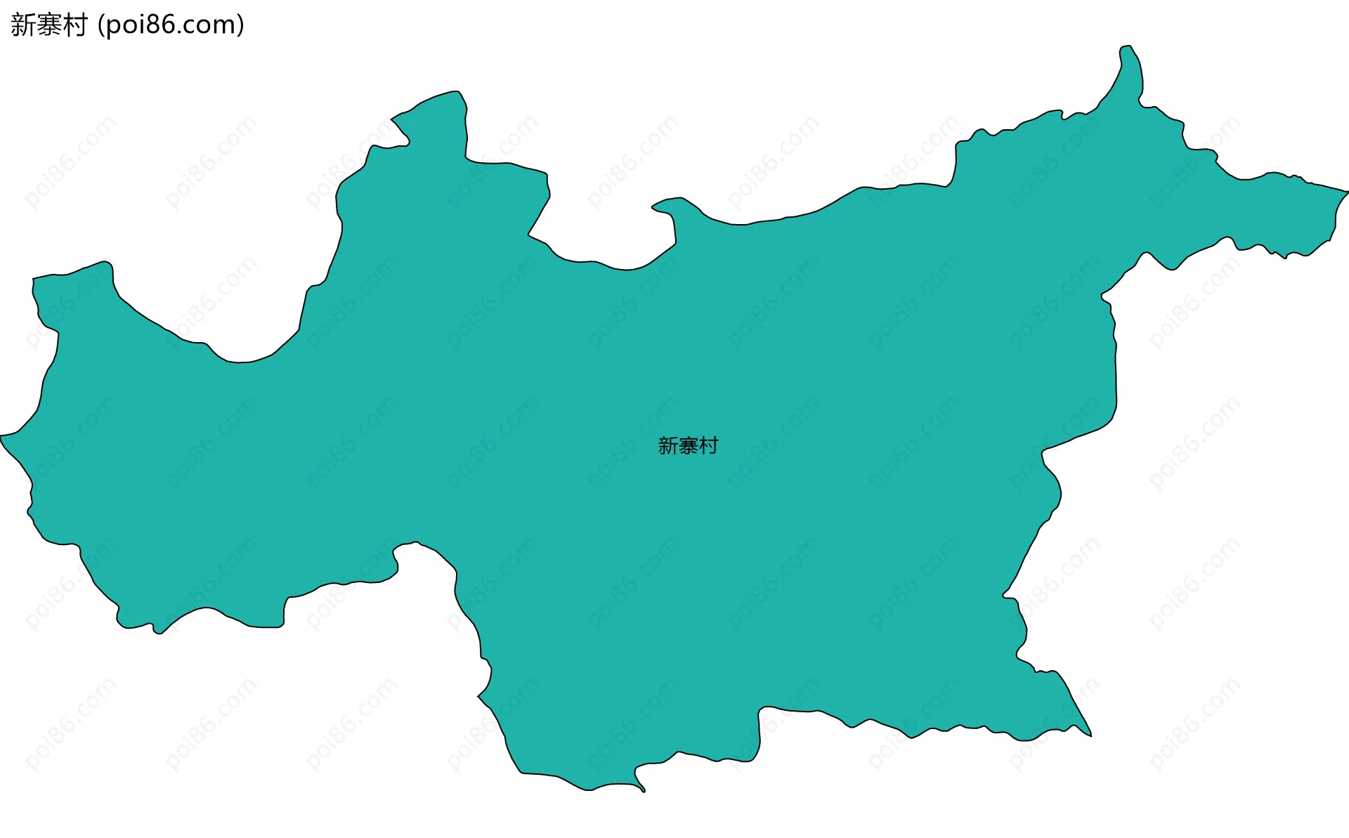 新寨村边界地图