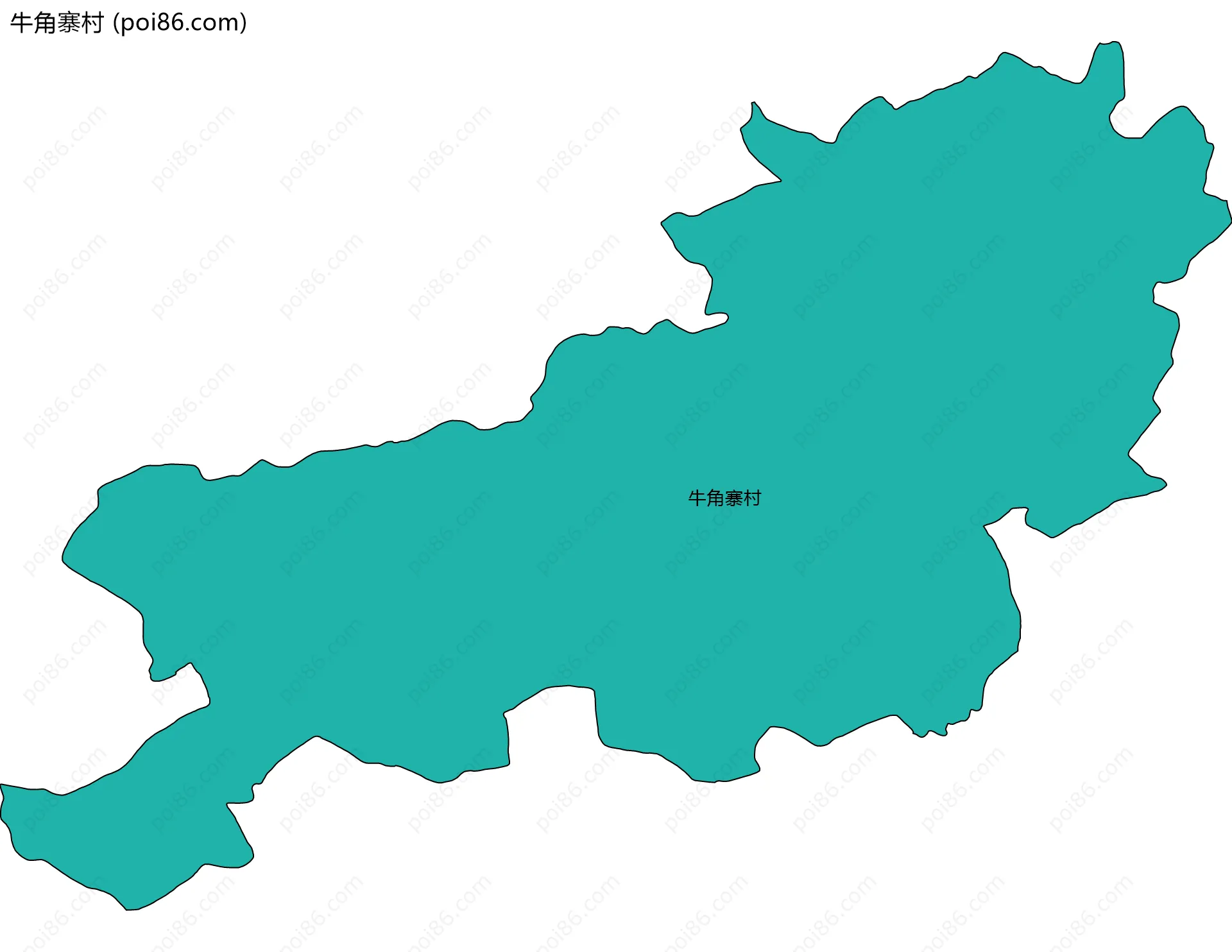 牛角寨村边界地图