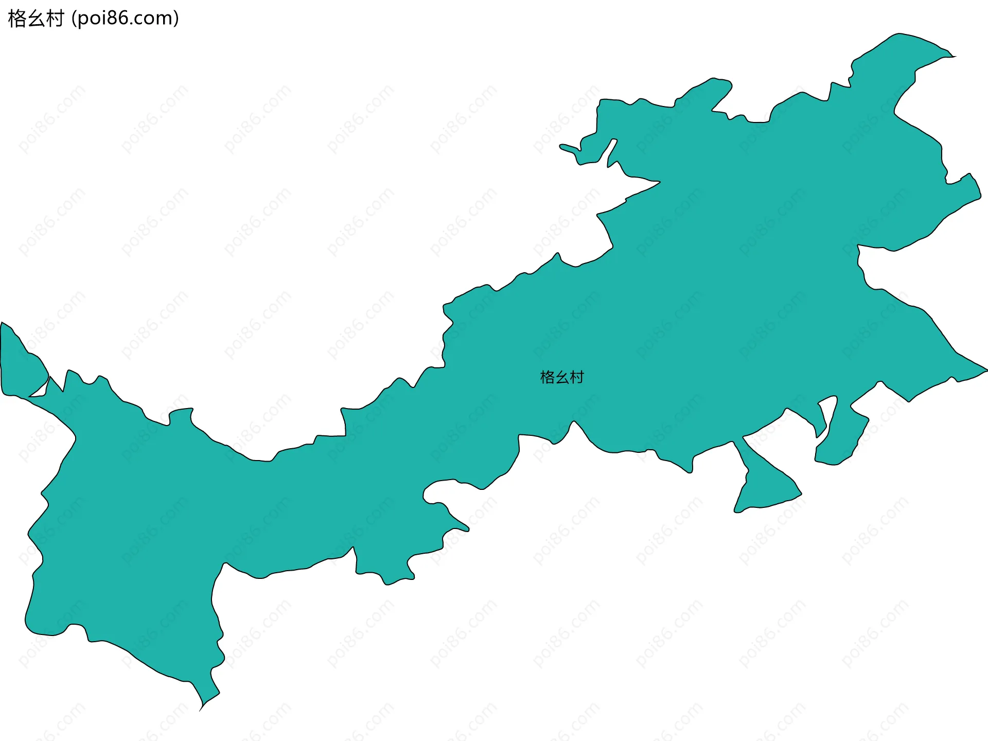 格幺村边界地图