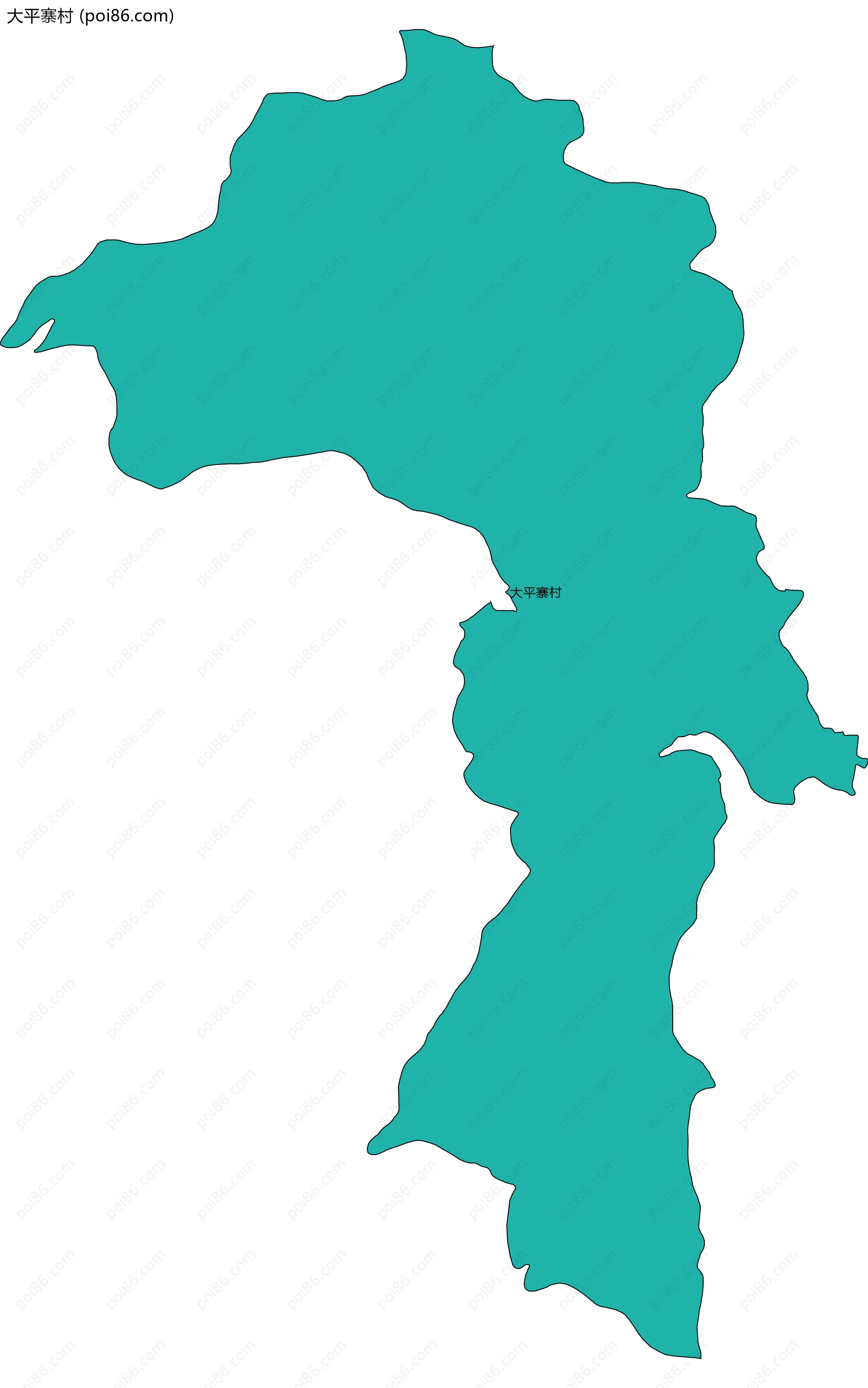大平寨村边界地图