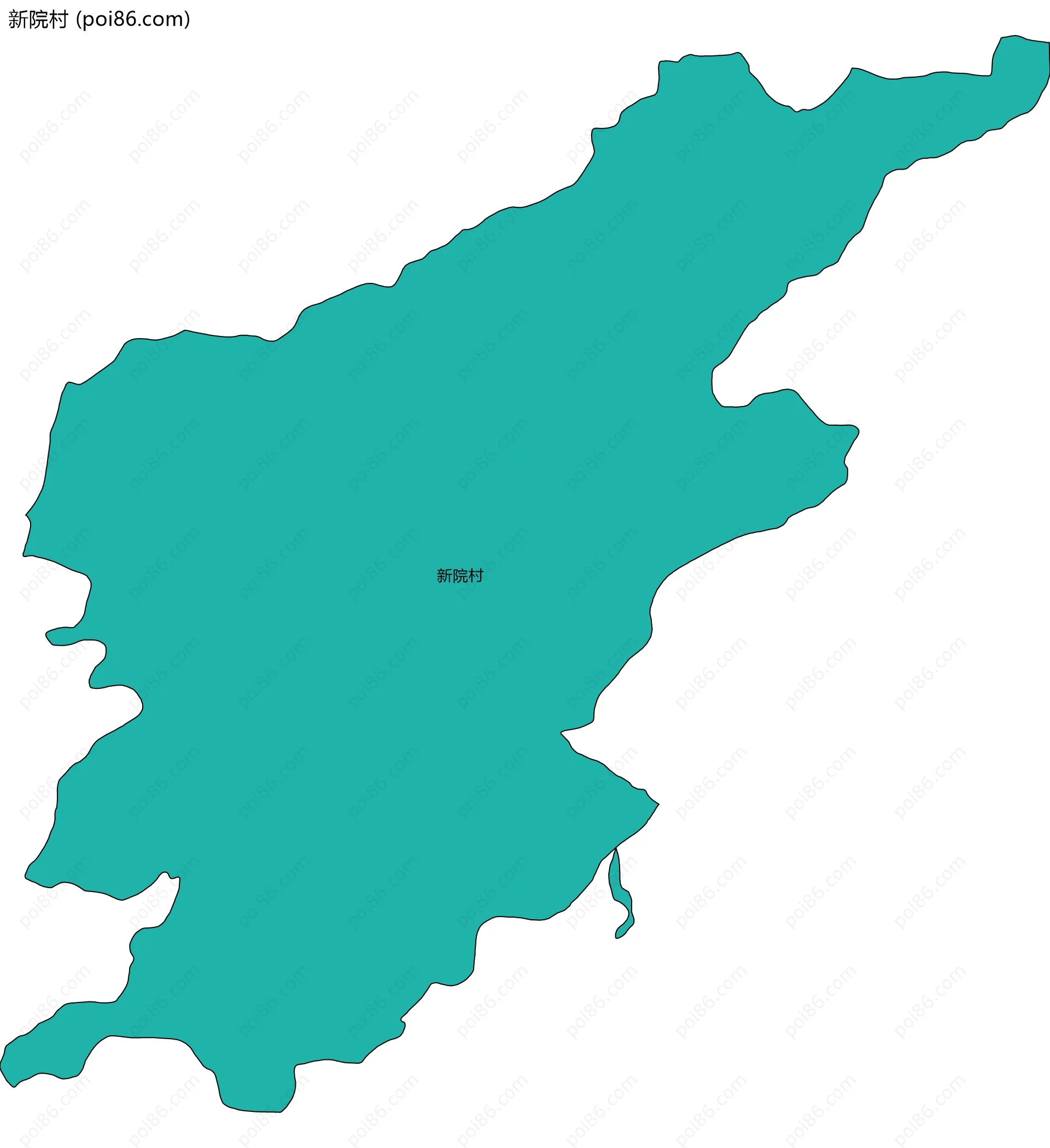新院村边界地图