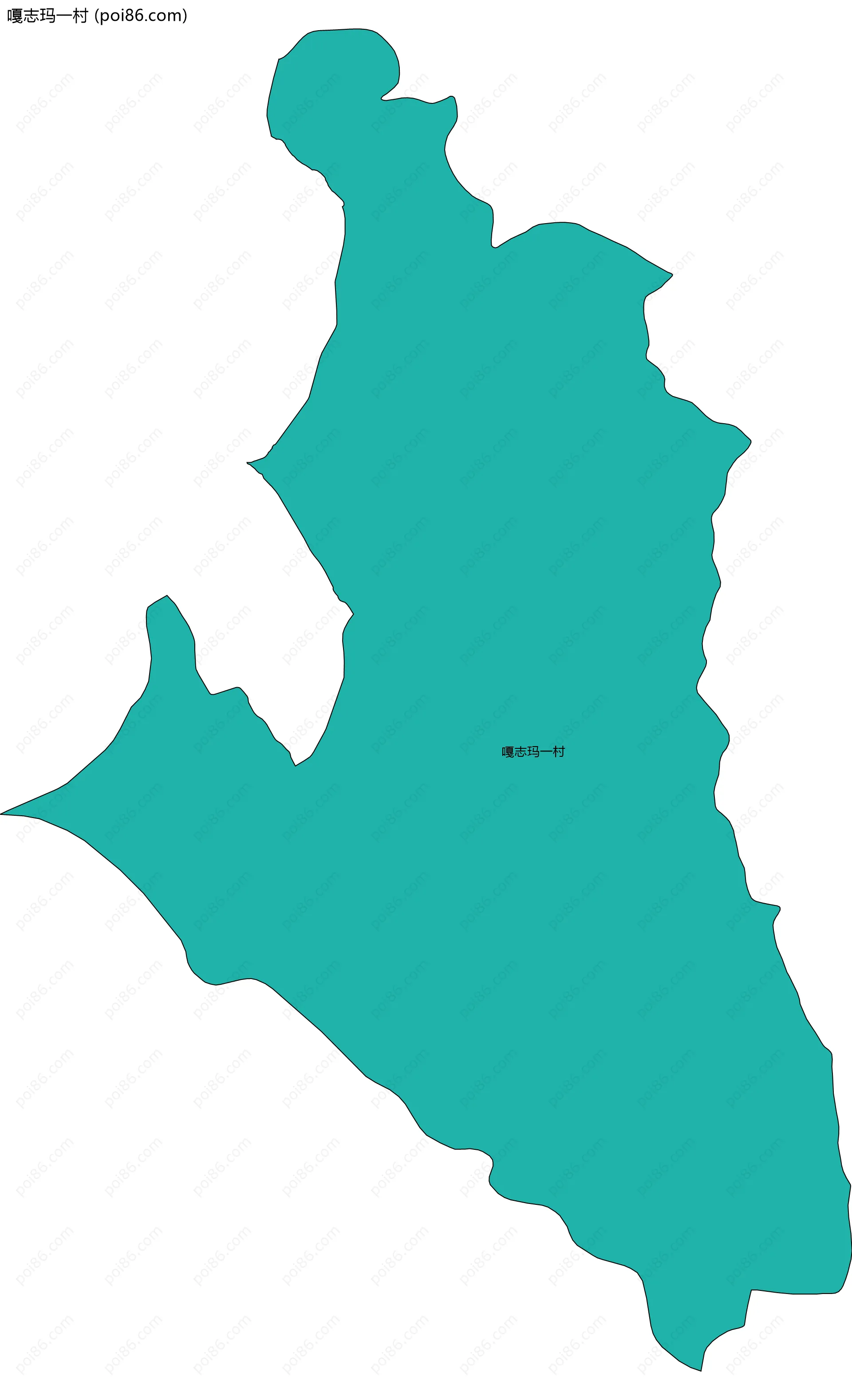 嘎志玛一村边界地图