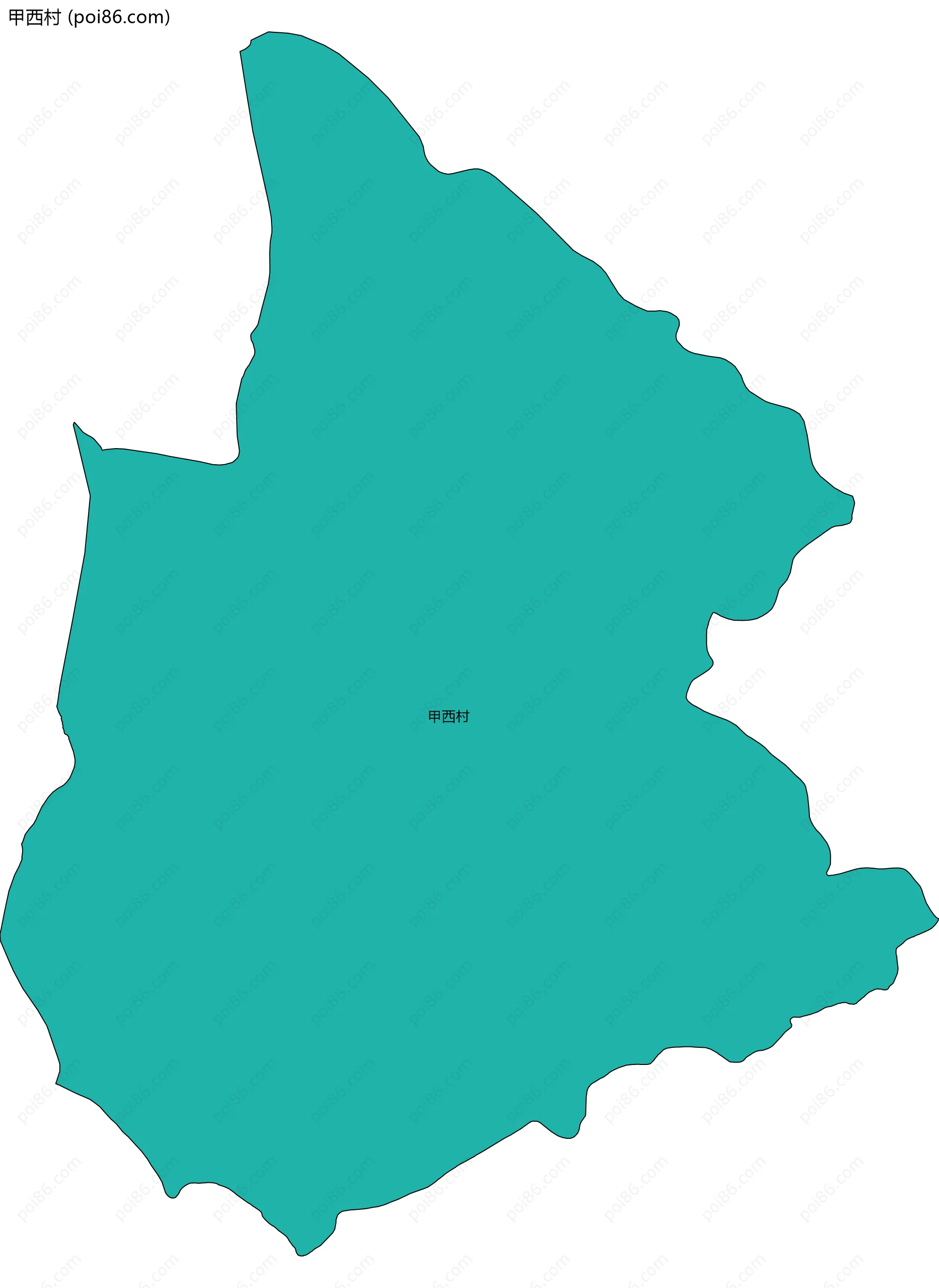 甲西村边界地图