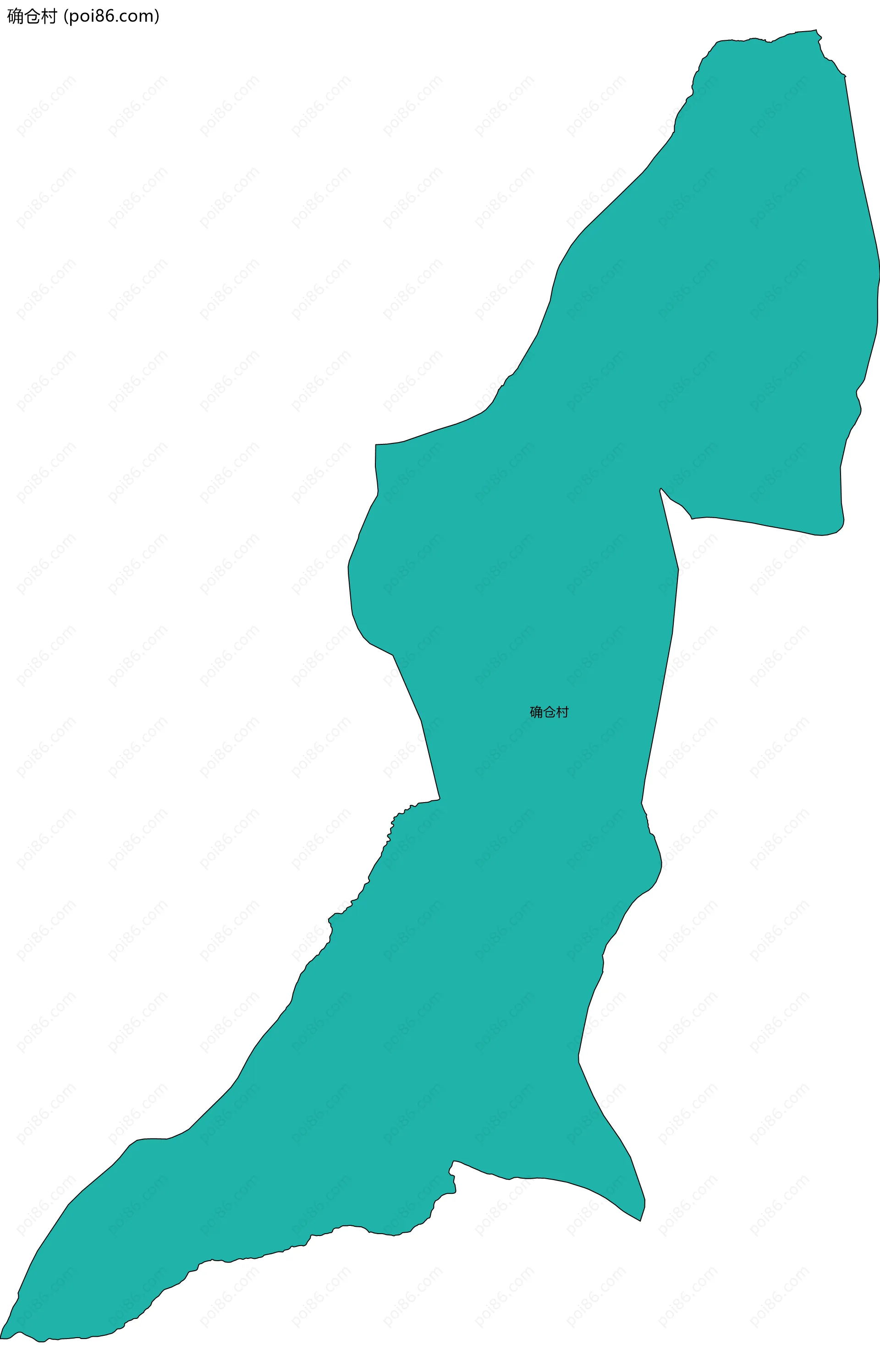 确仓村边界地图