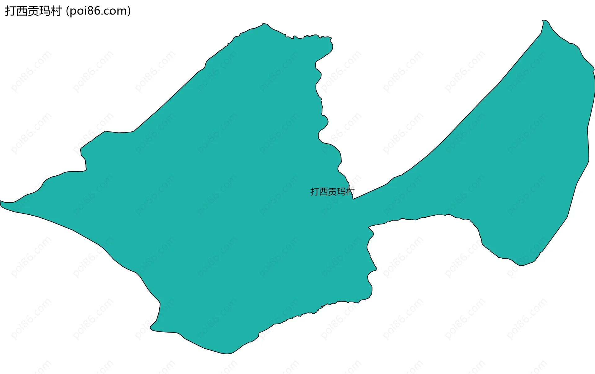打西贡玛村边界地图