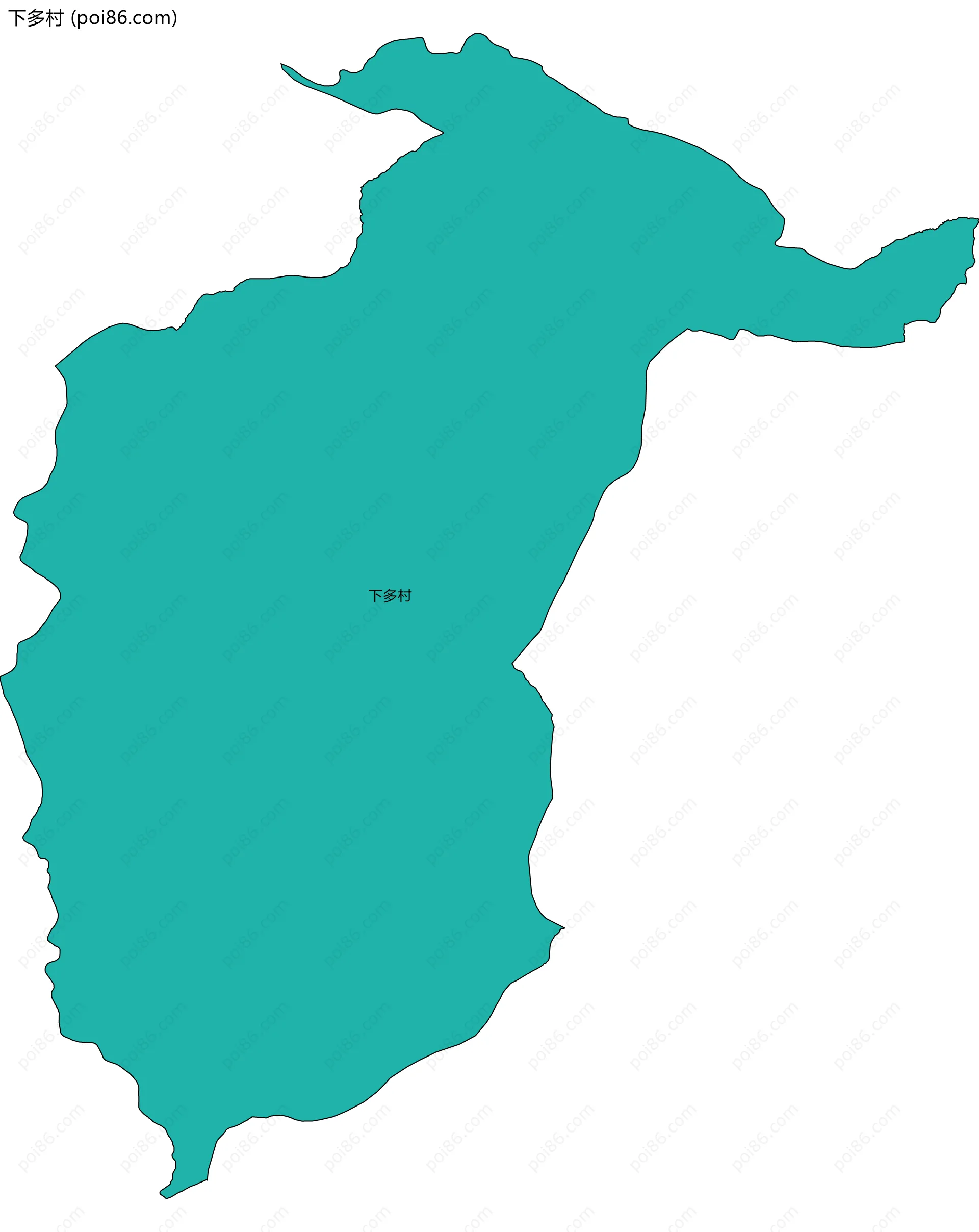 下多村边界地图