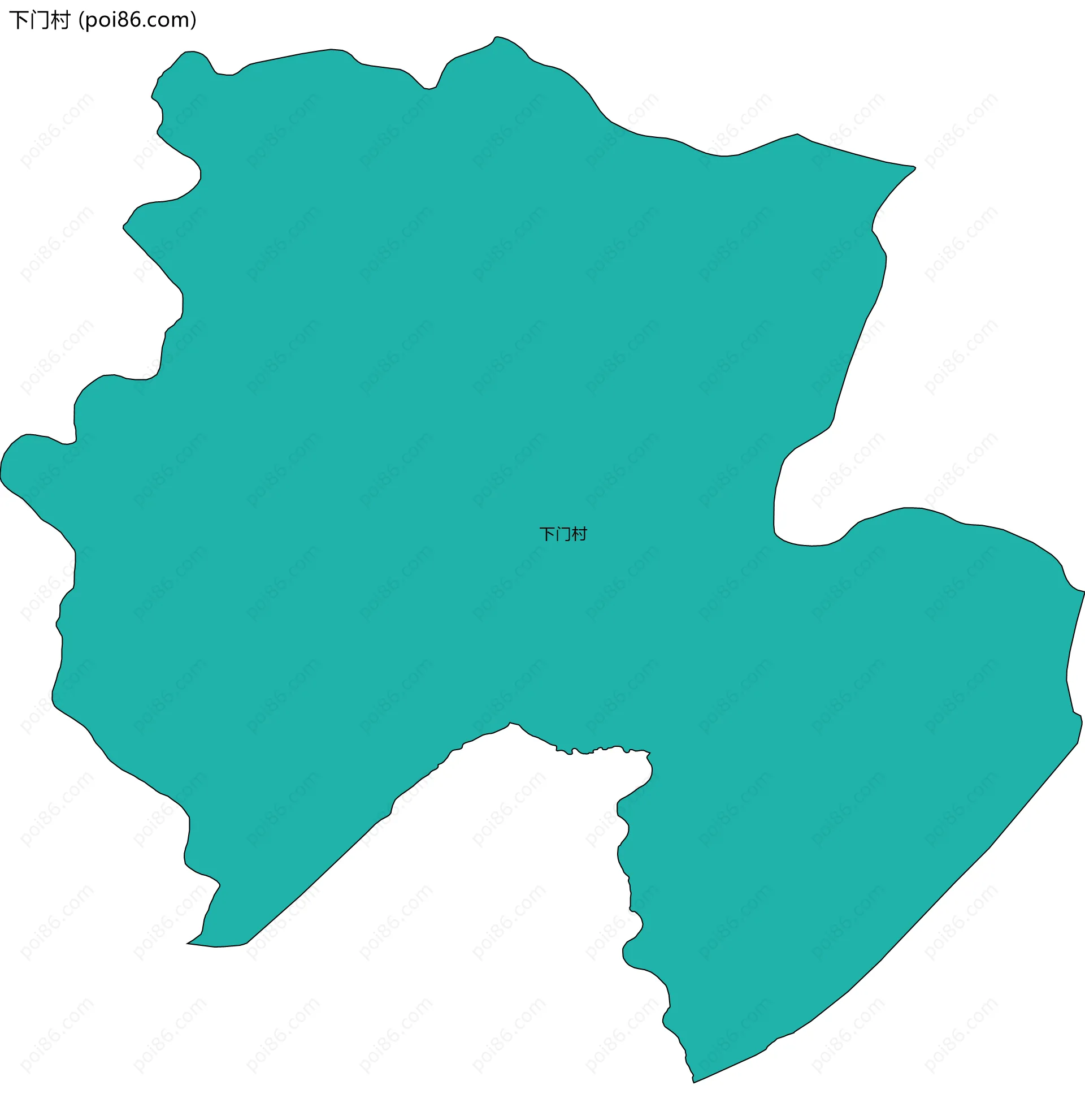 下门村边界地图