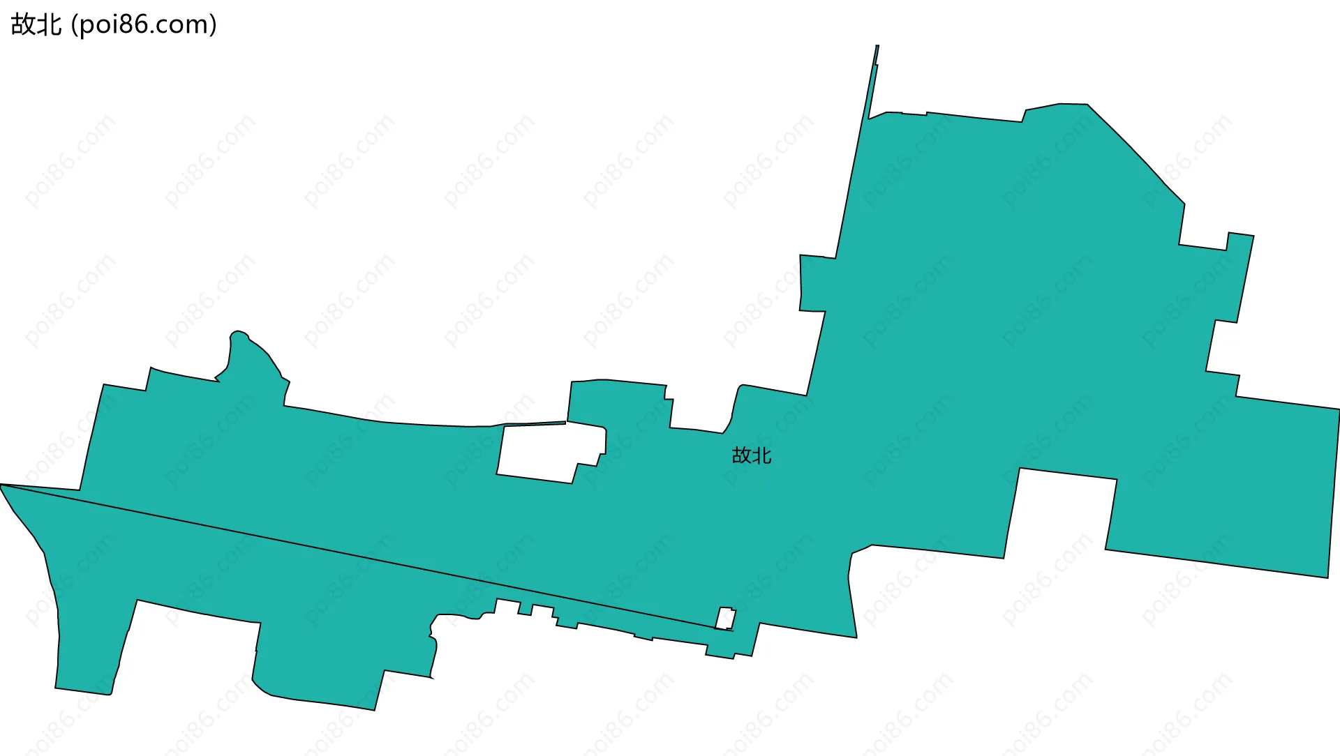 故北边界地图