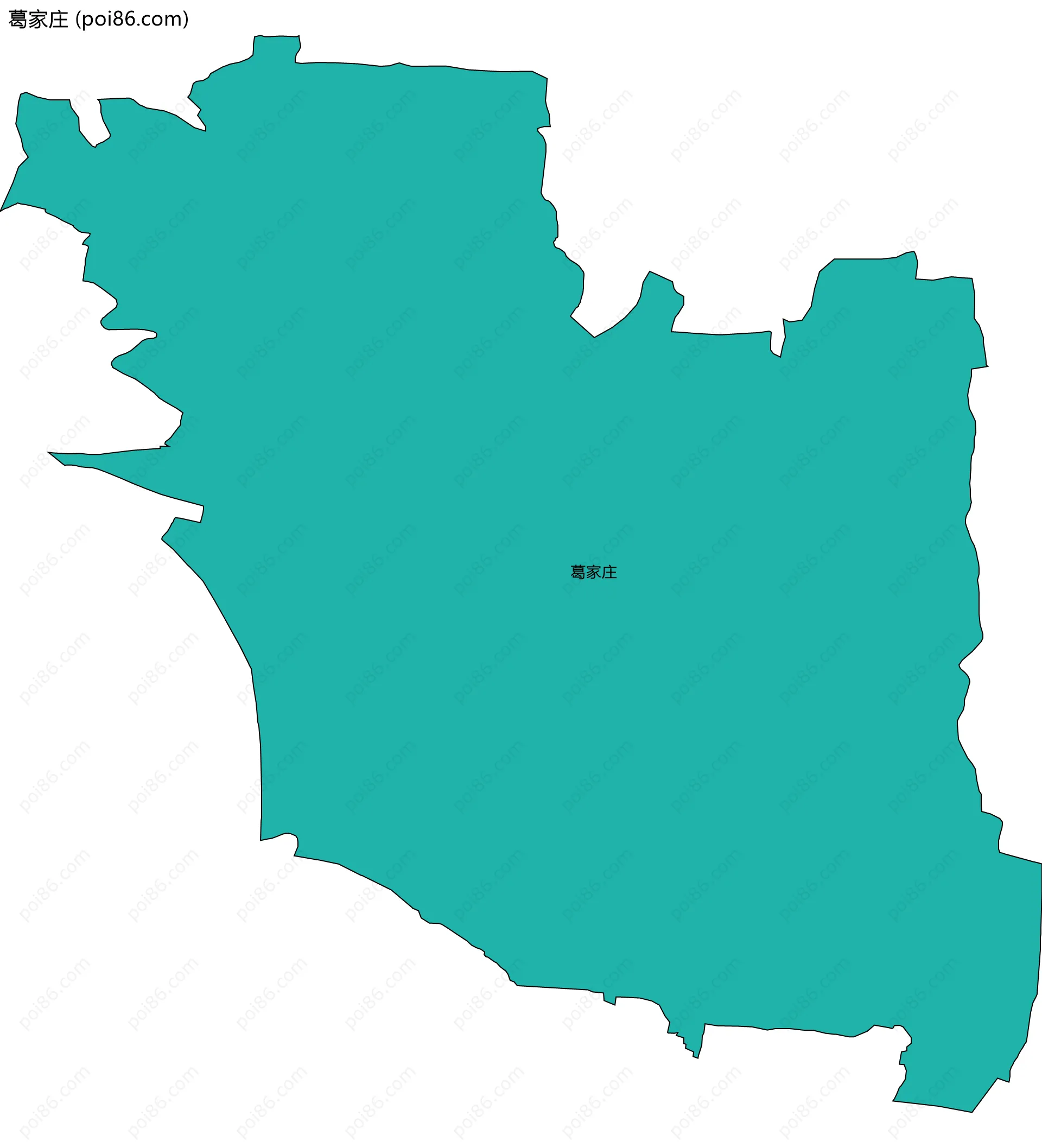 葛家庄边界地图