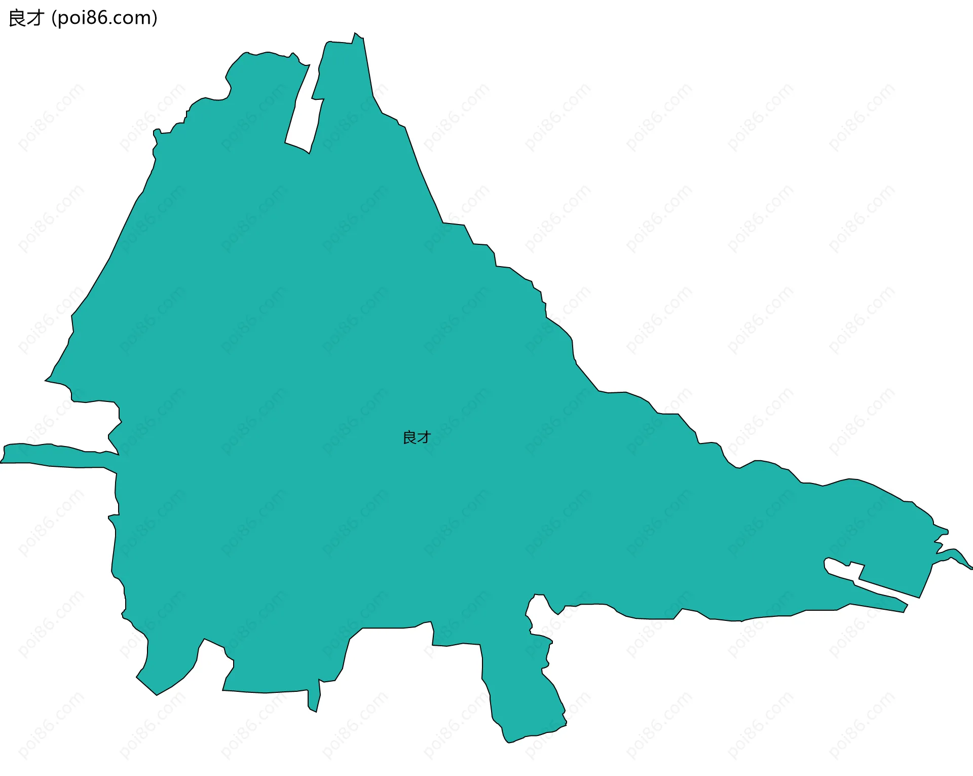 良才边界地图