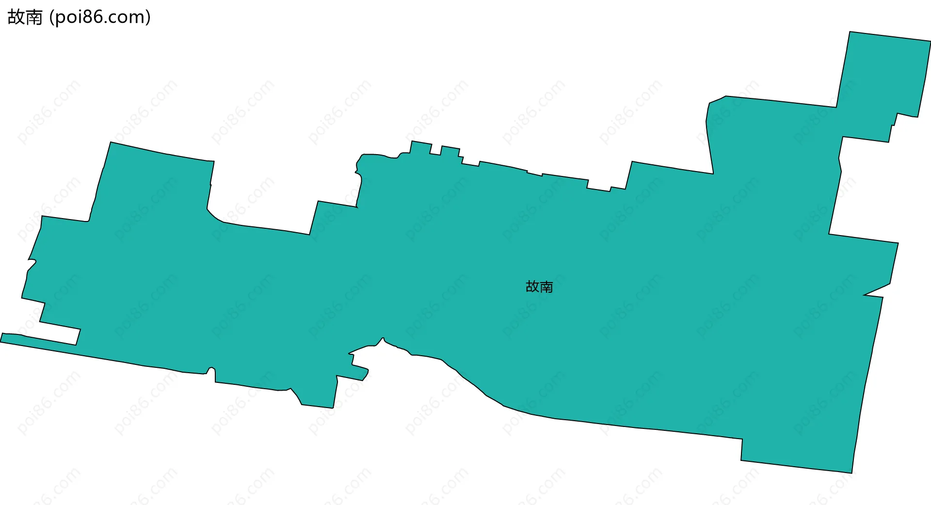 故南边界地图