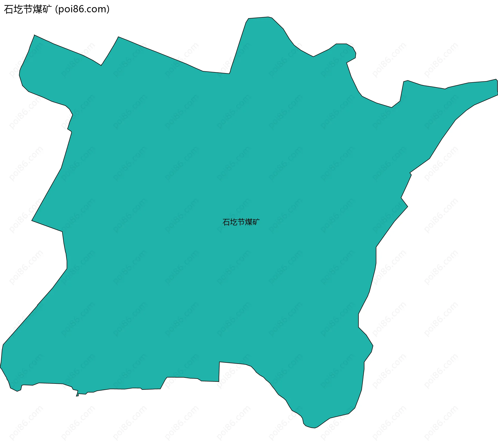 石圪节煤矿边界地图