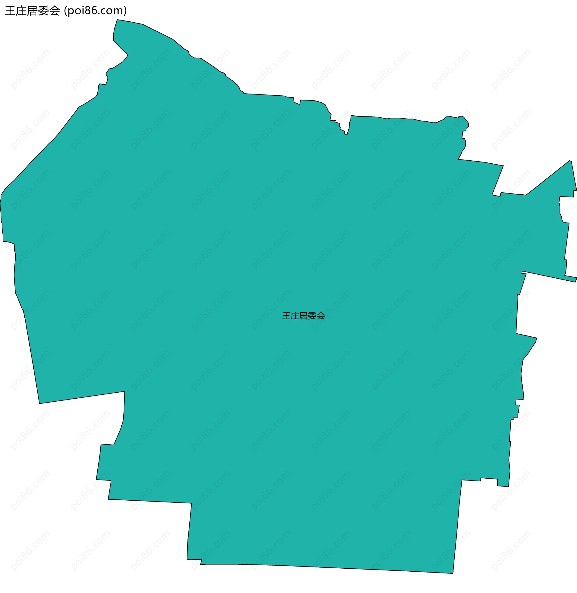 王庄居委会边界地图