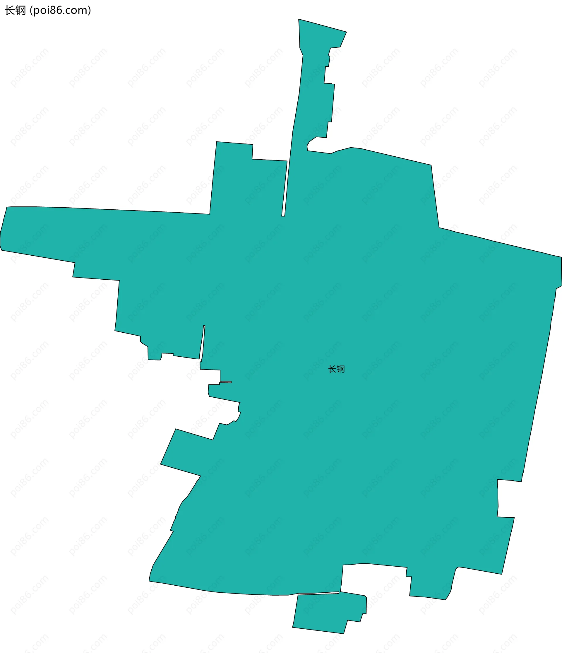 长钢边界地图
