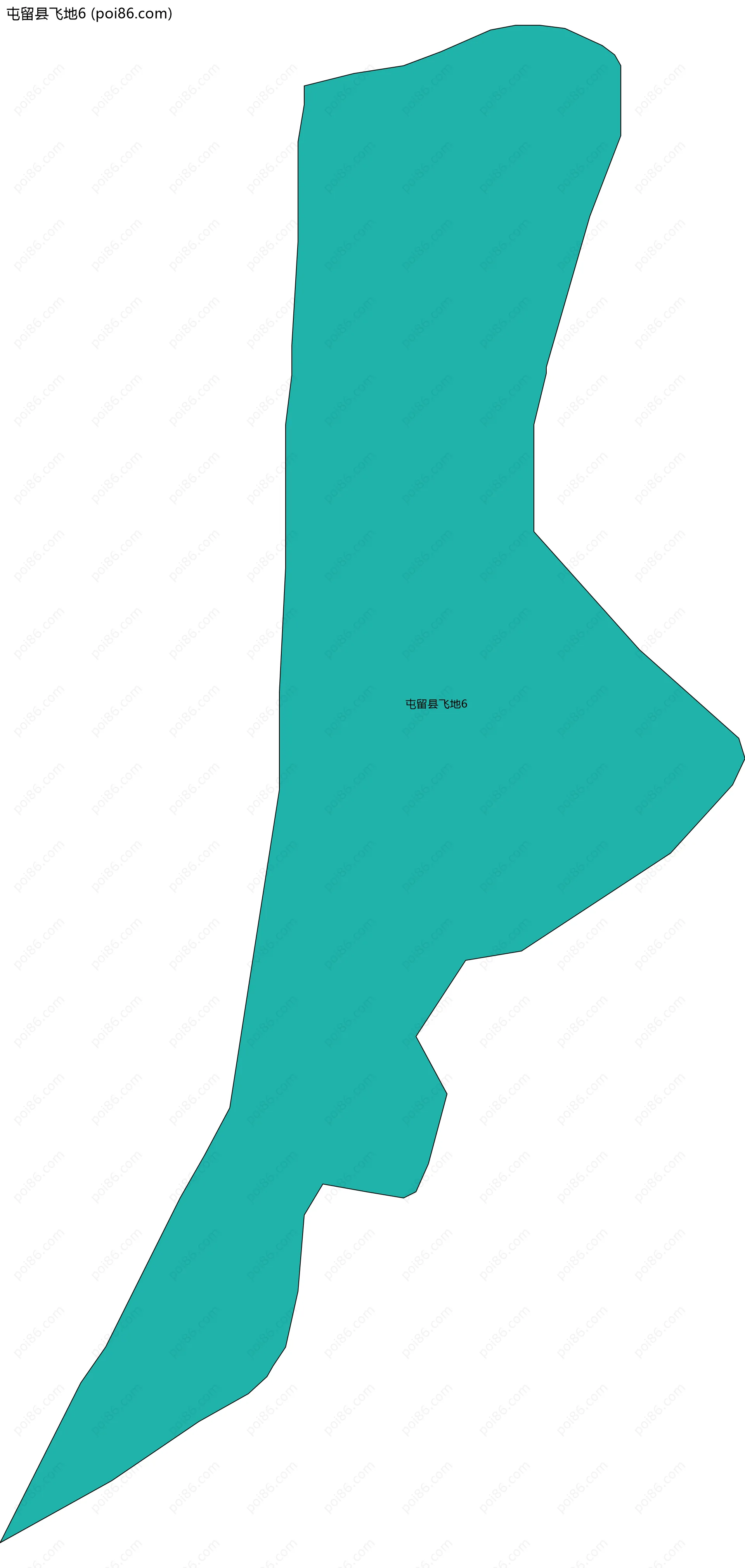 屯留县飞地6边界地图