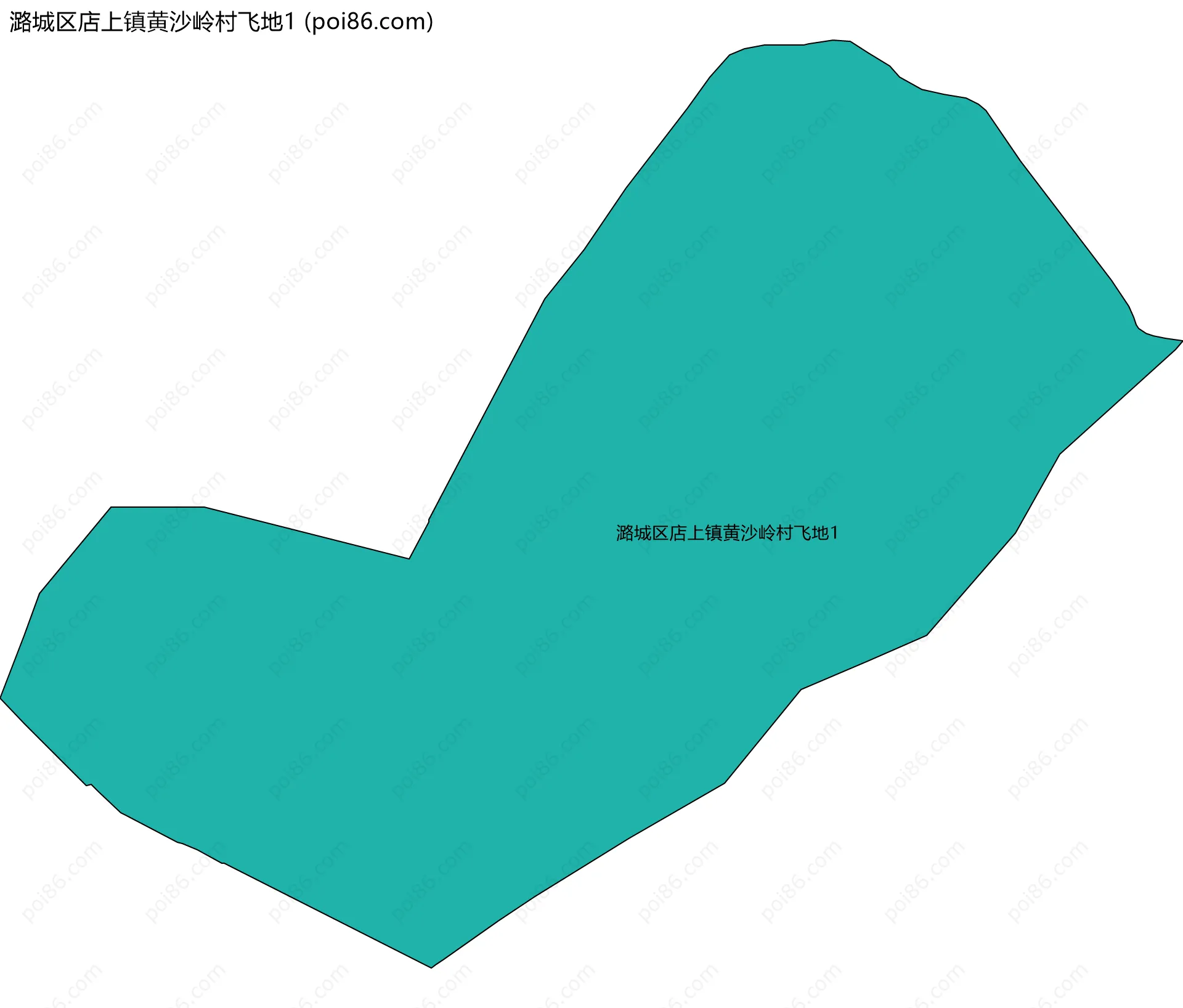 潞城区店上镇黄沙岭村飞地1边界地图