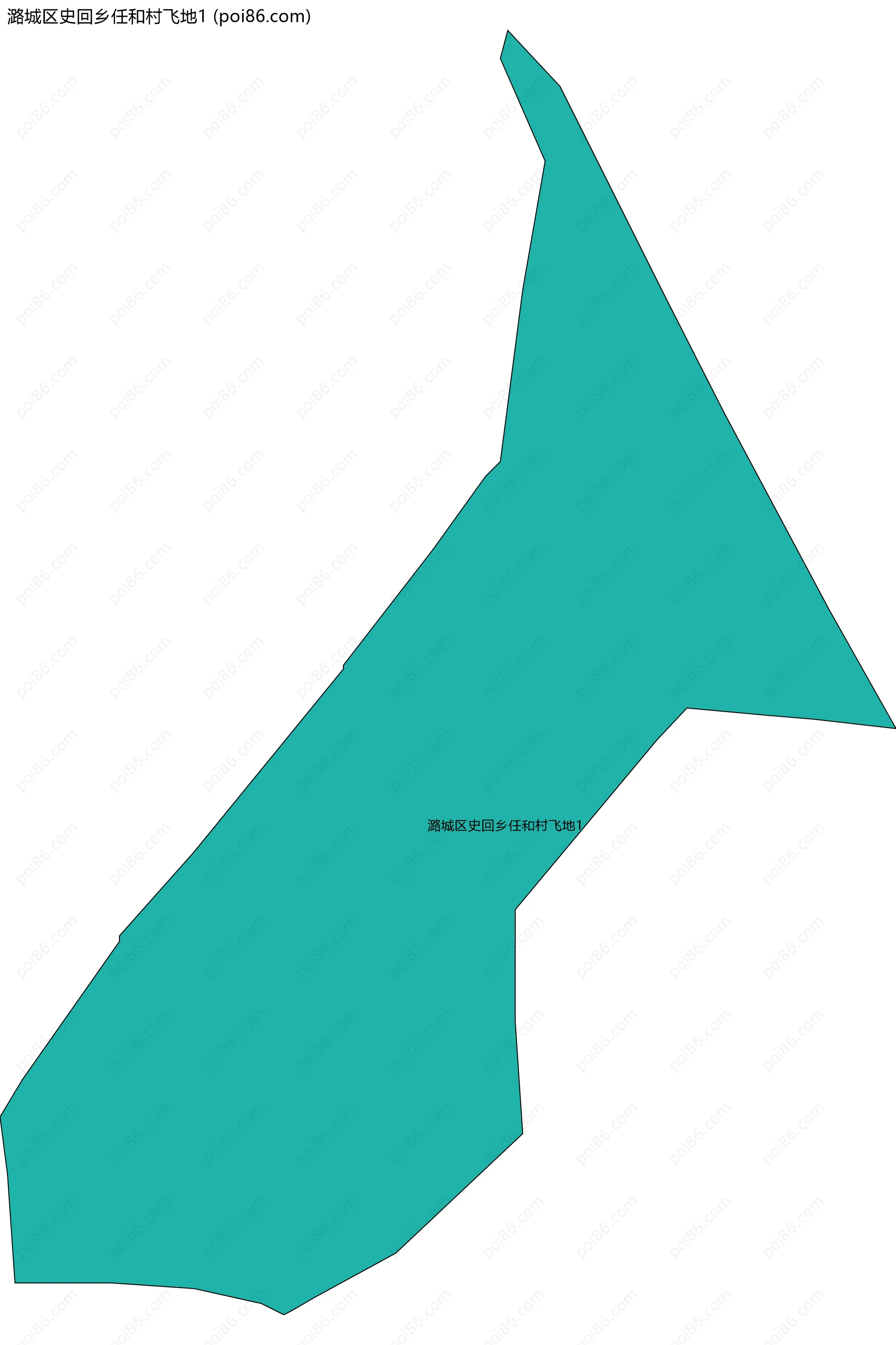 潞城区史回乡任和村飞地1边界地图