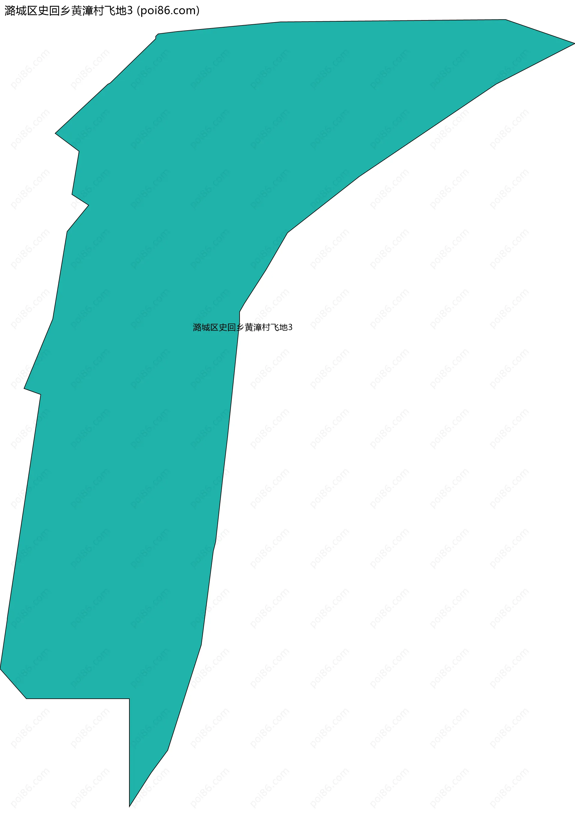 潞城区史回乡黄漳村飞地3边界地图