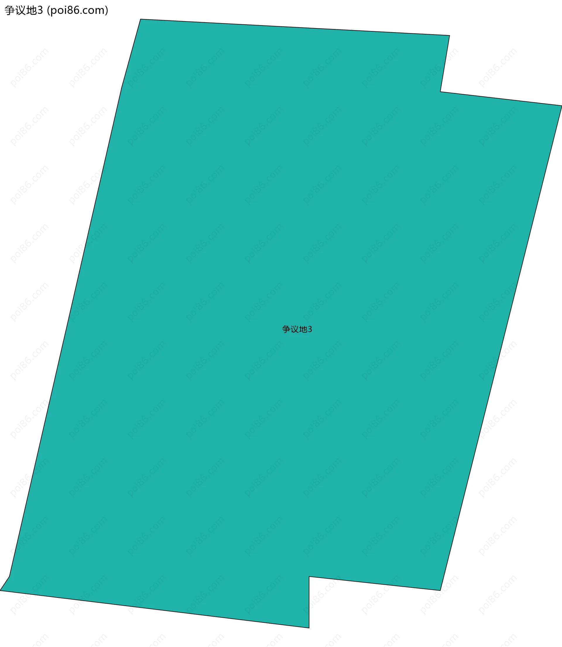 争议地3边界地图