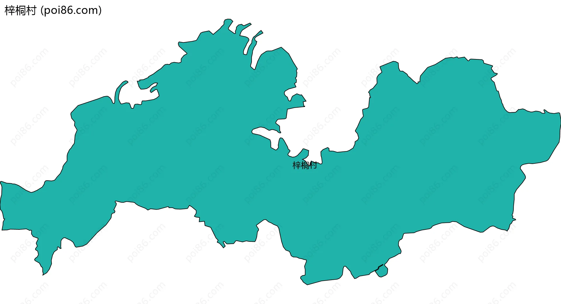 梓桐村边界地图