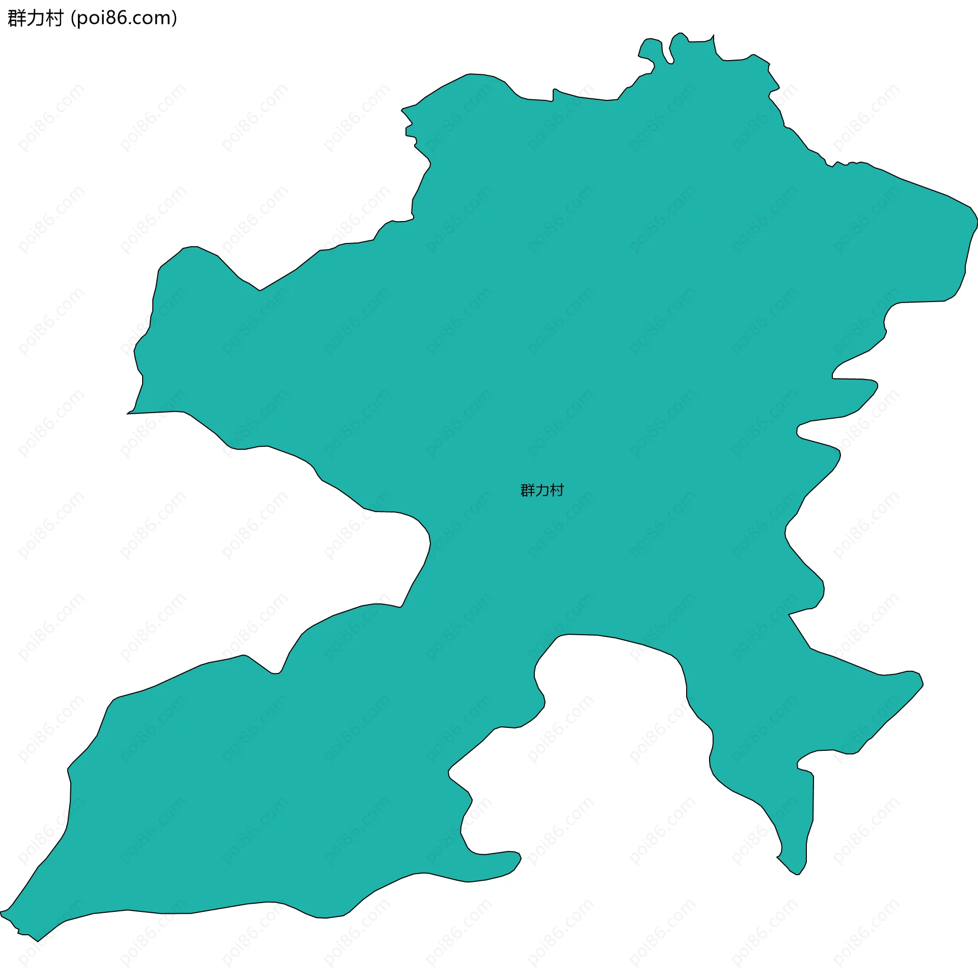 群力村边界地图