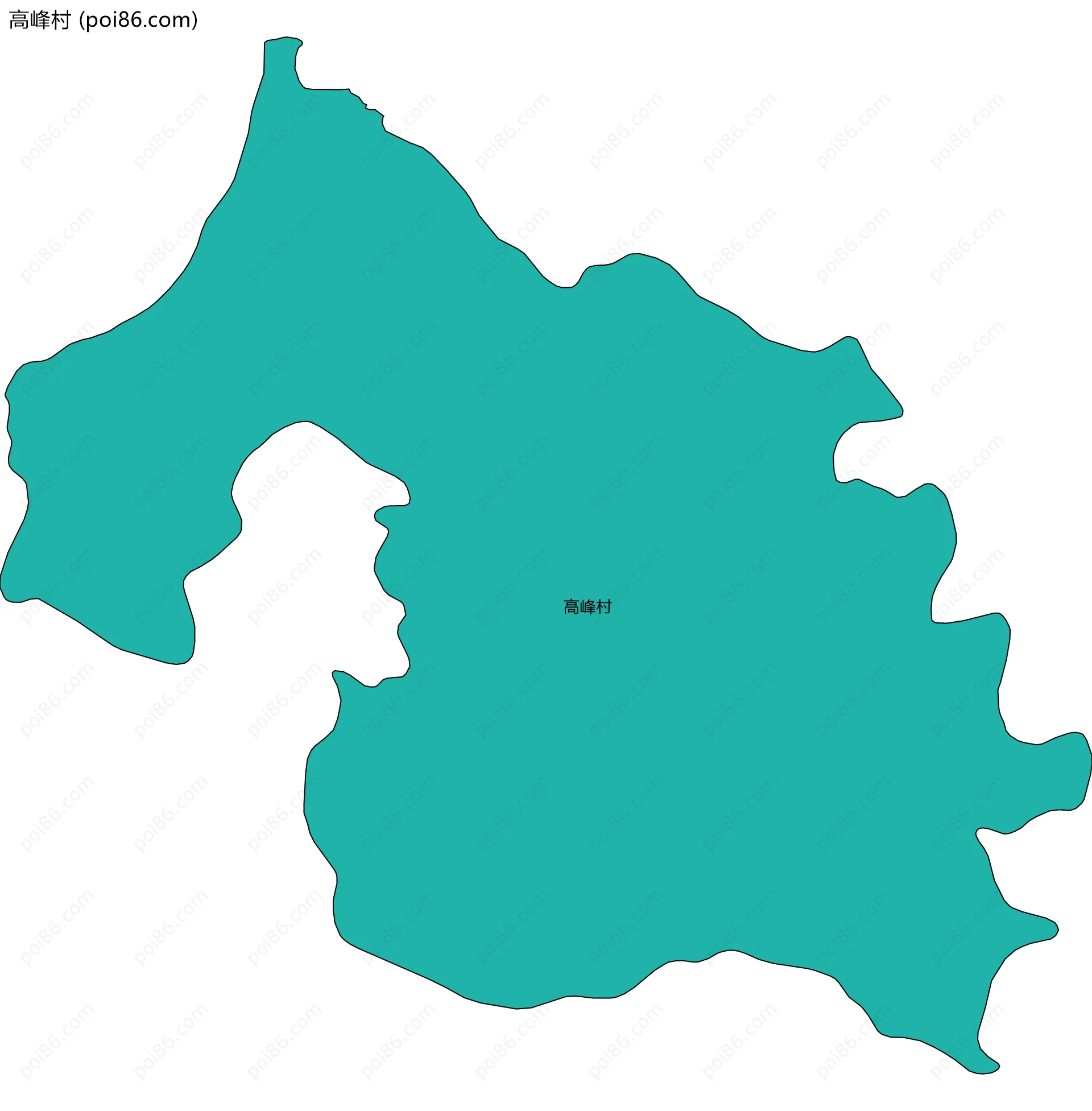 高峰村边界地图