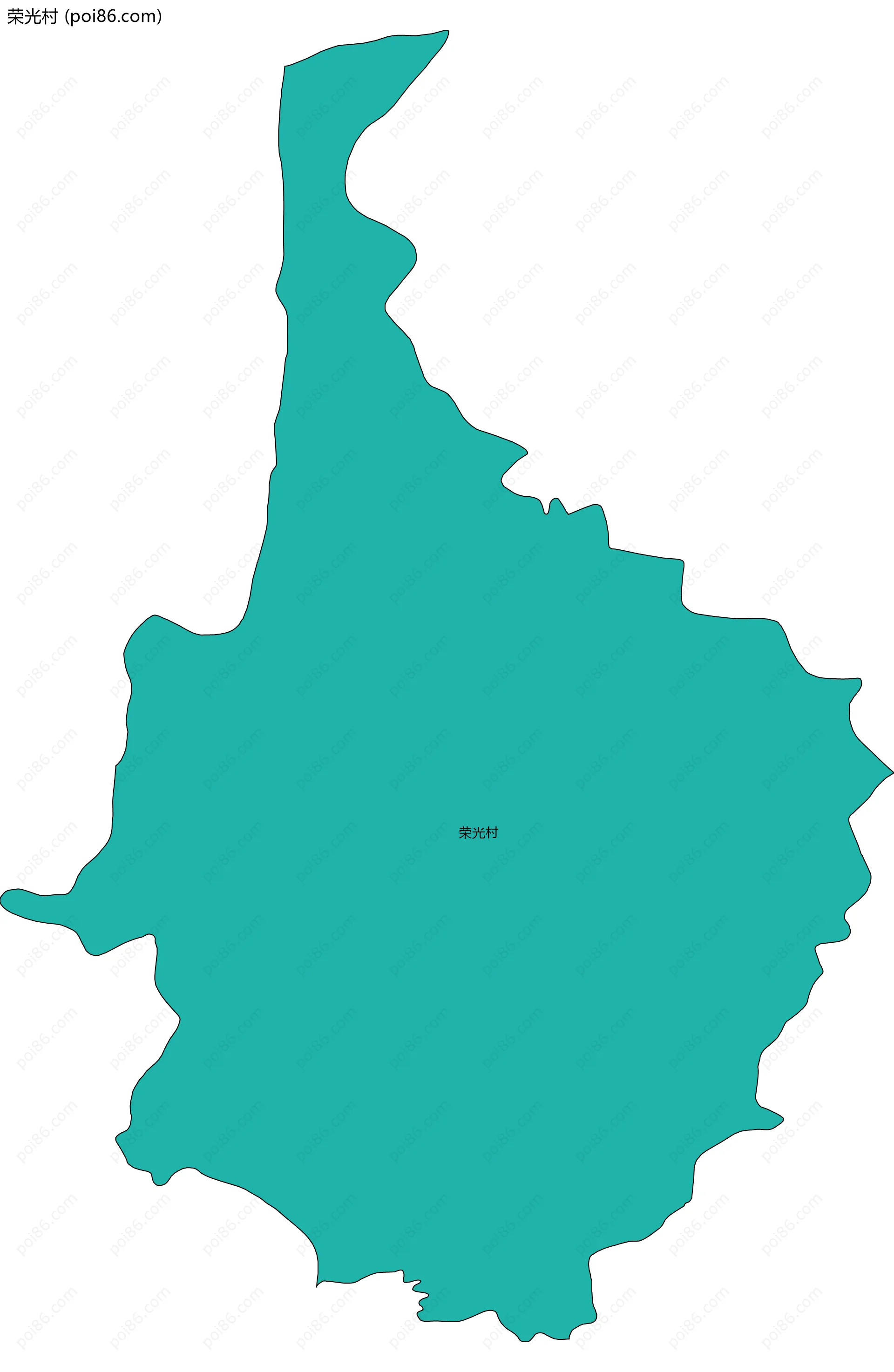 荣光村边界地图