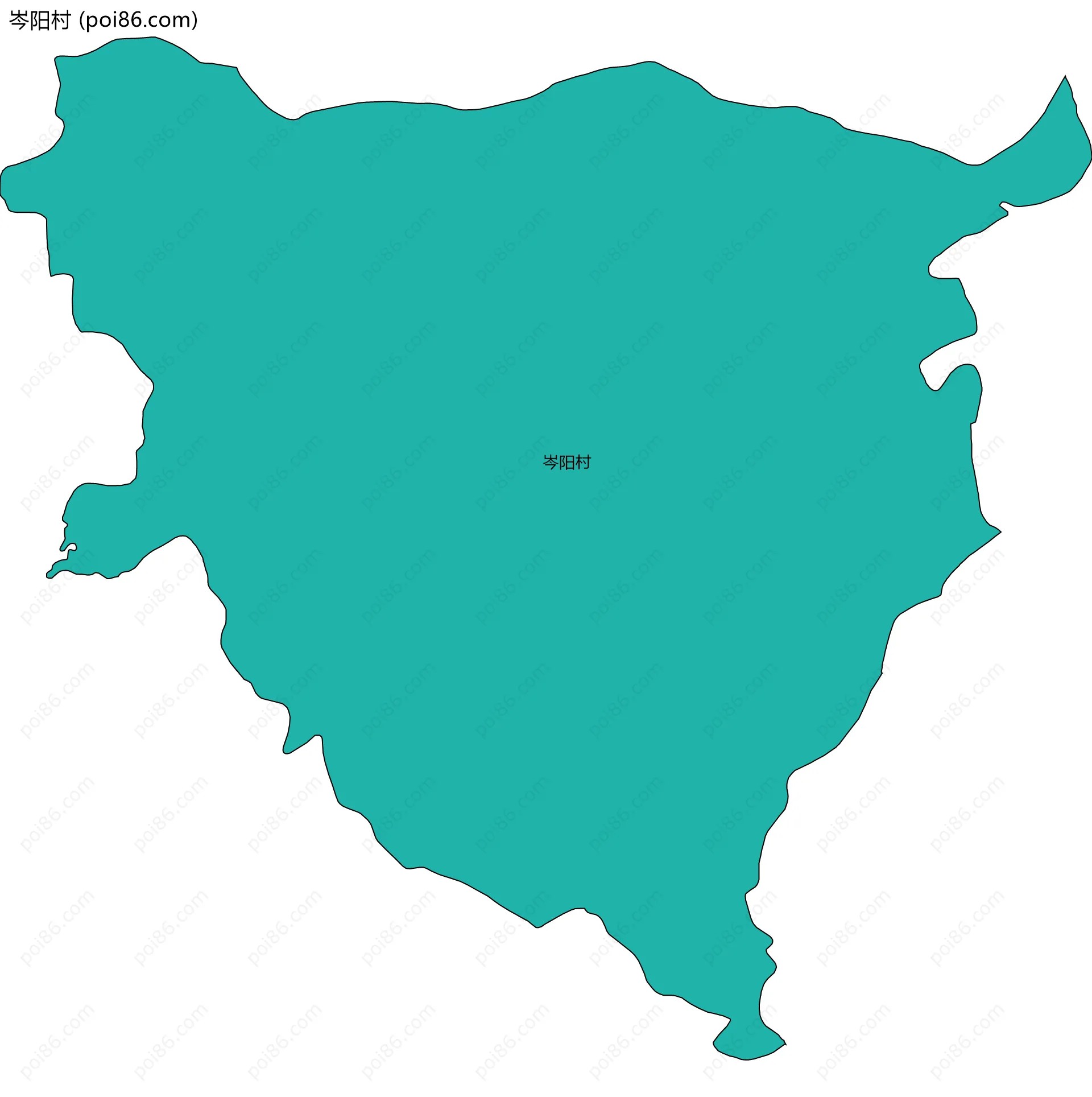 岑阳村边界地图