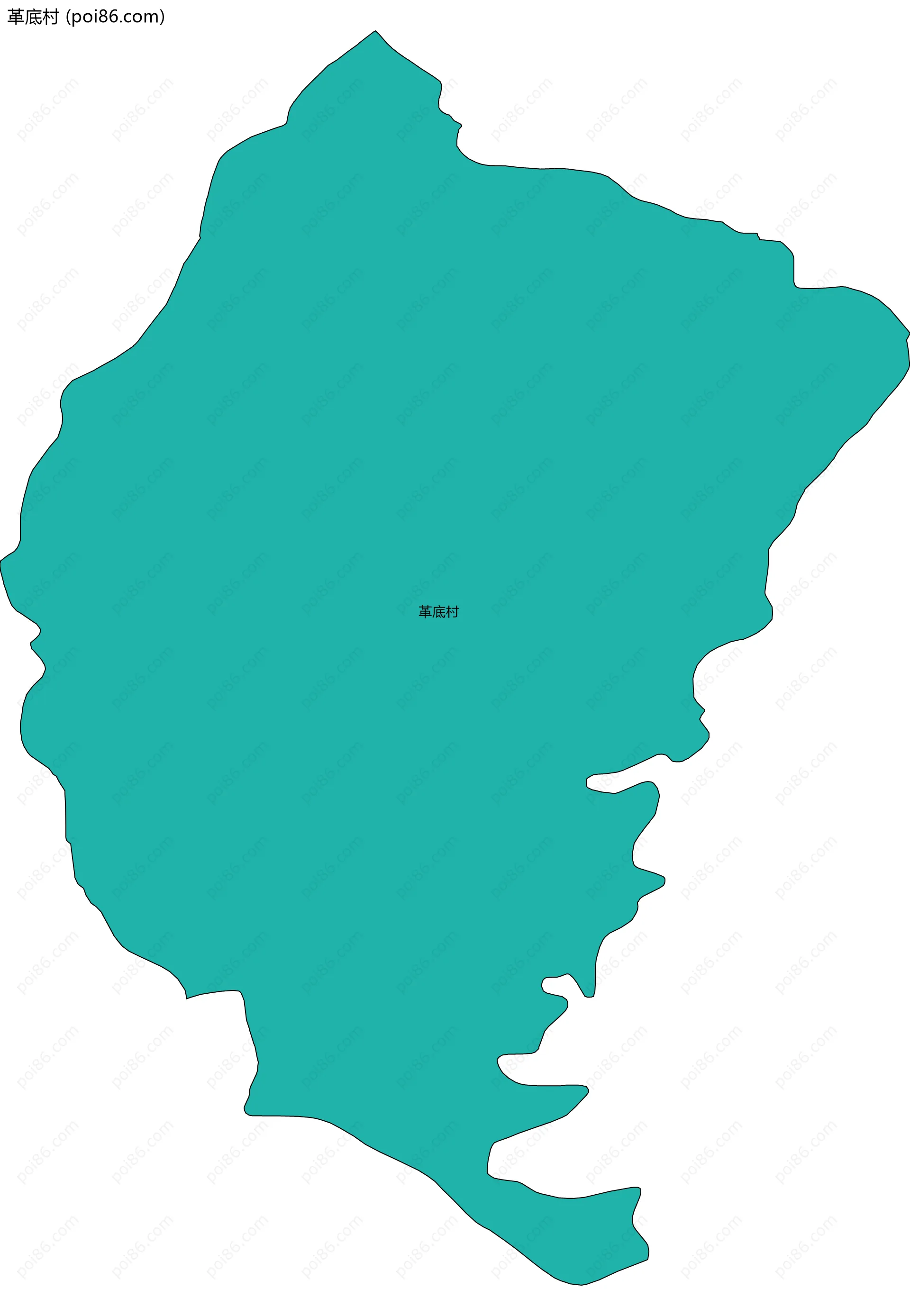 革底村边界地图