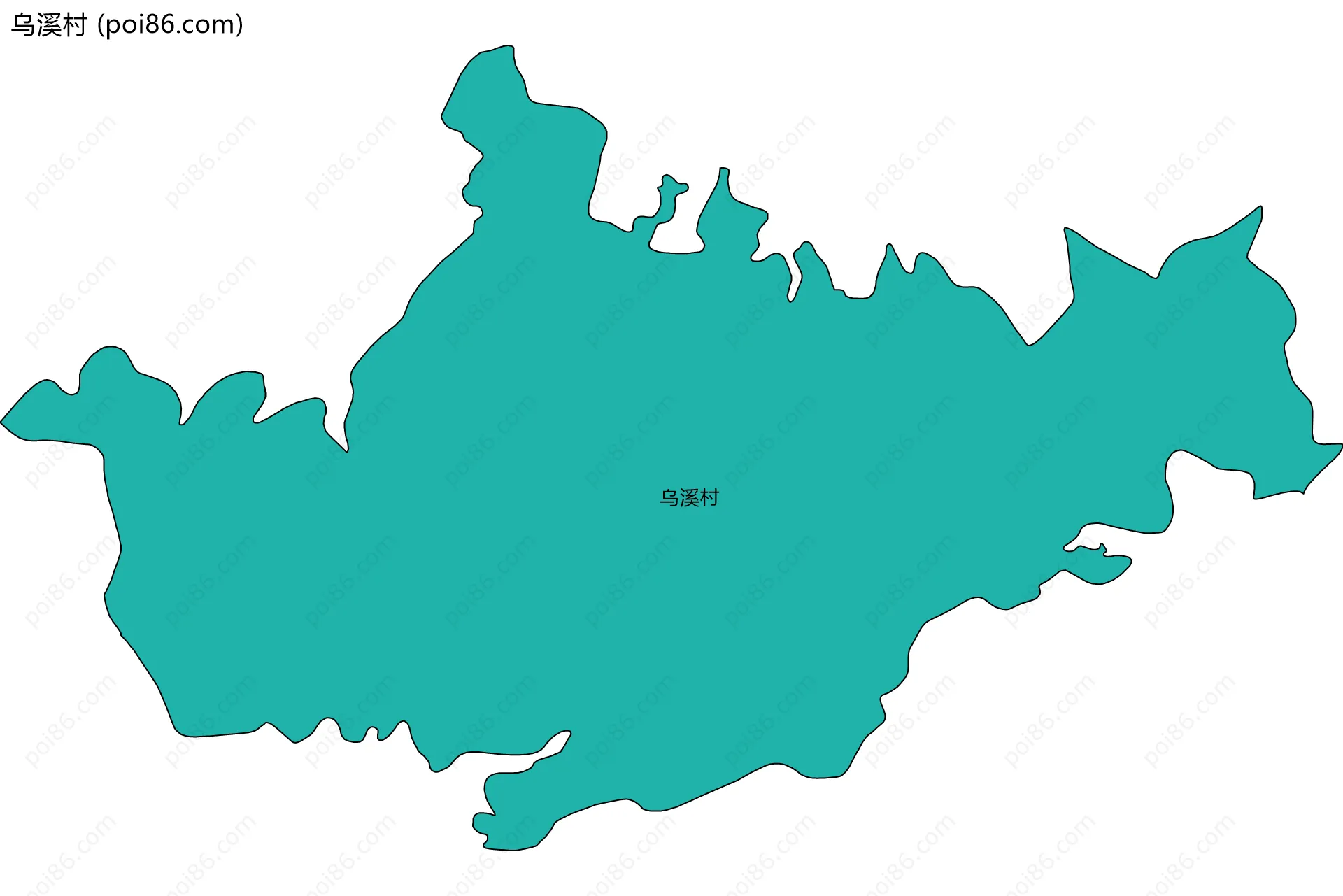 乌溪村边界地图