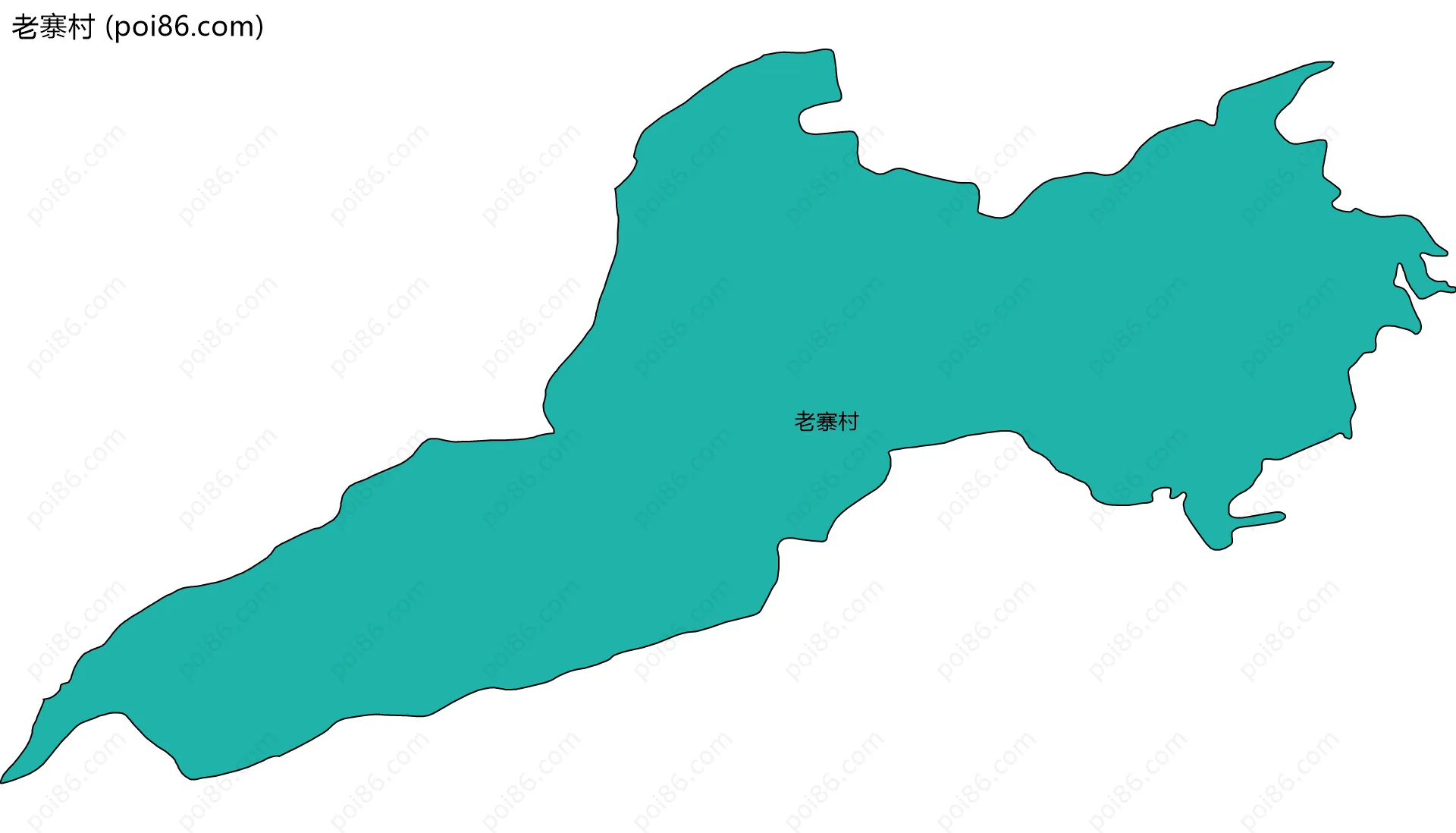老寨村边界地图