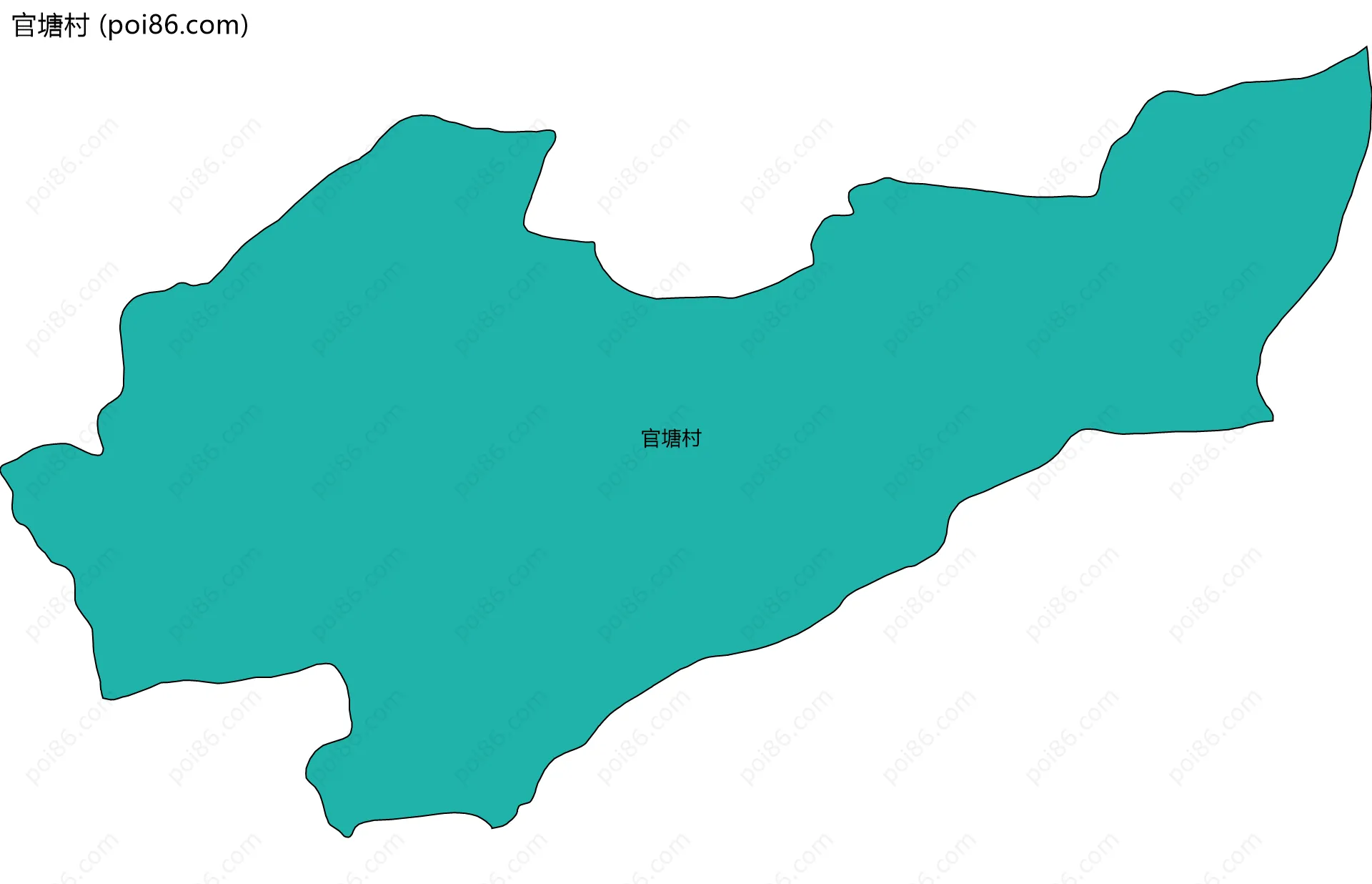 官塘村边界地图