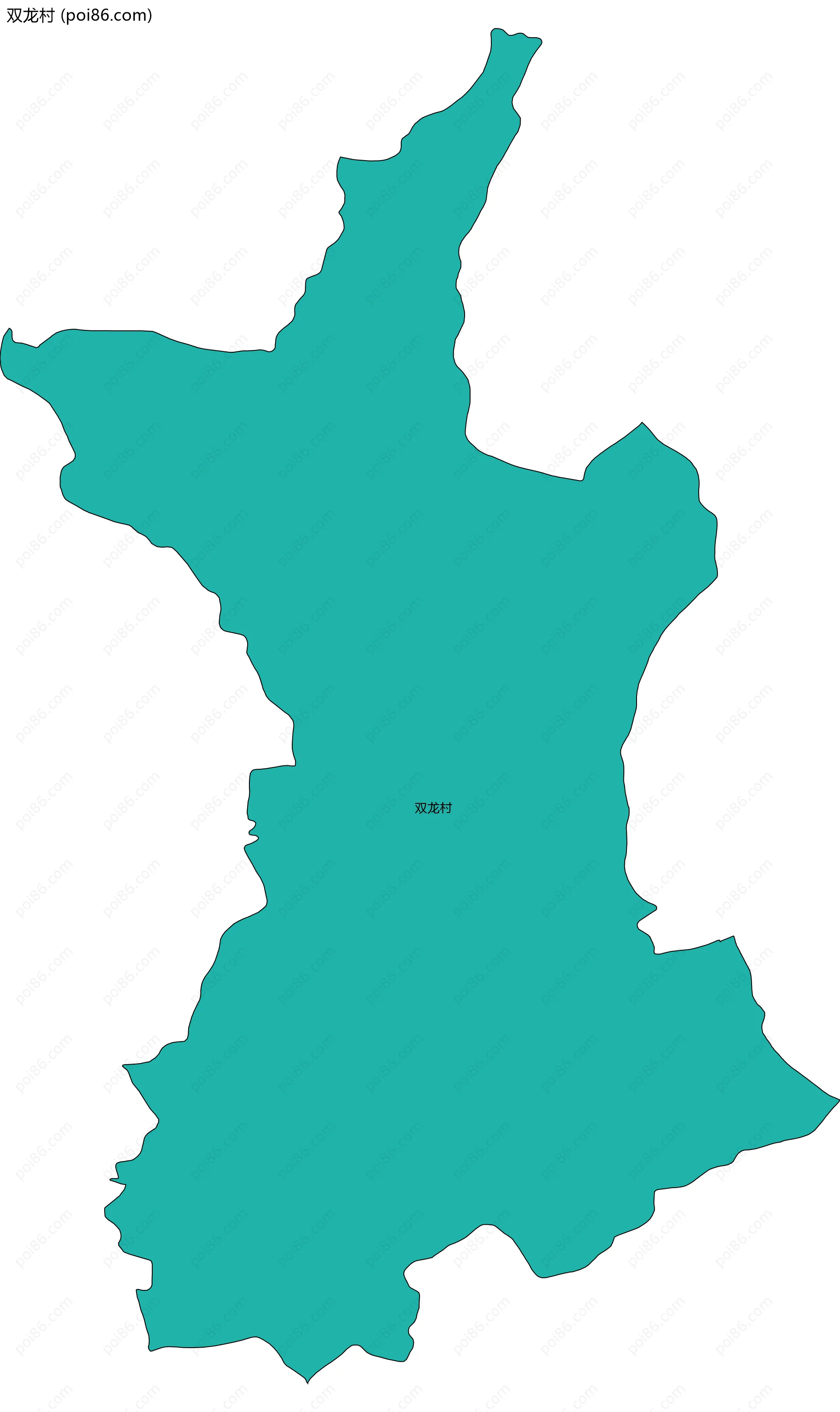 双龙村边界地图